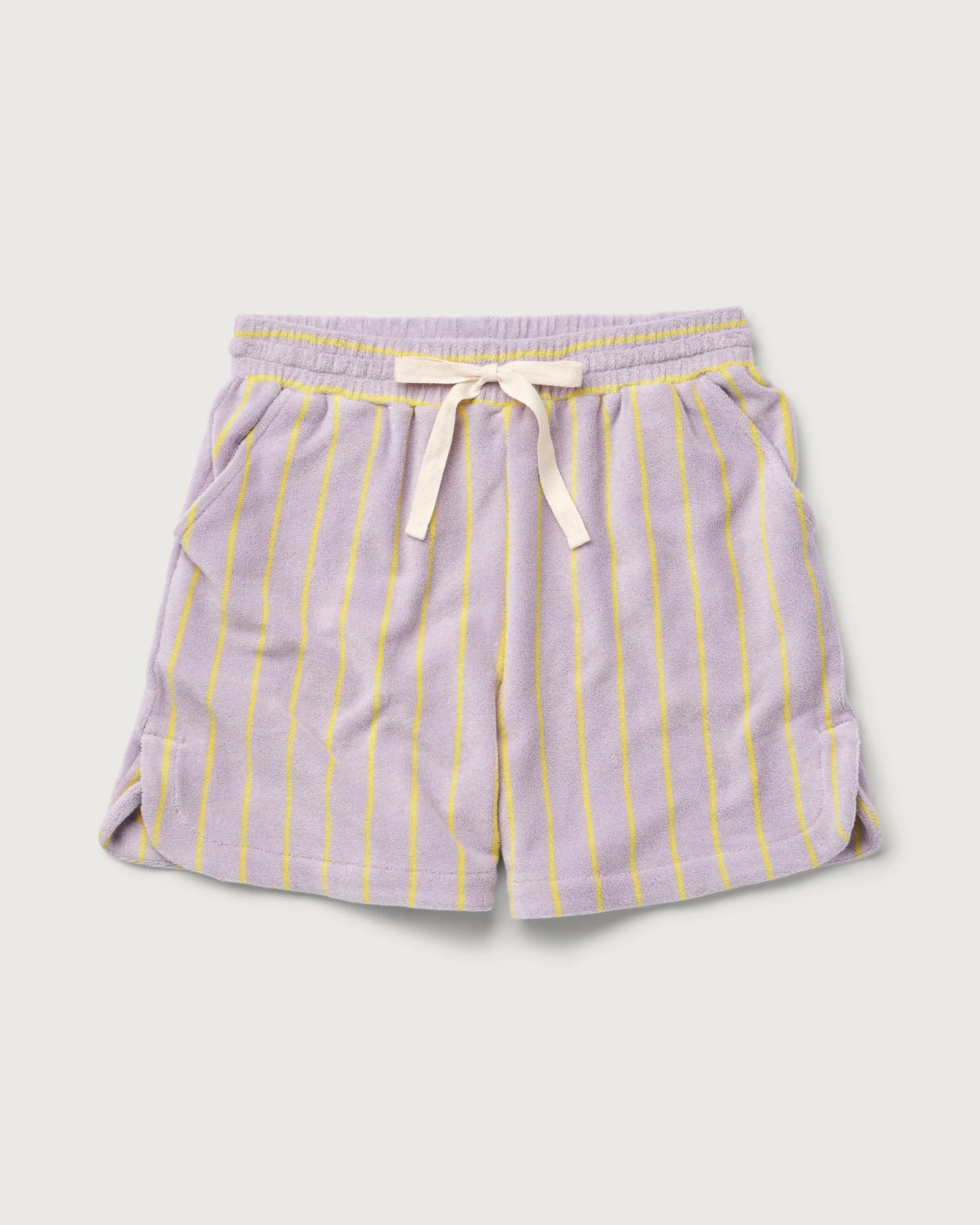 Bongusta - Shorts NARAM Lilac & neon yellow - size 0 (SM) - Lilac & neon yellow