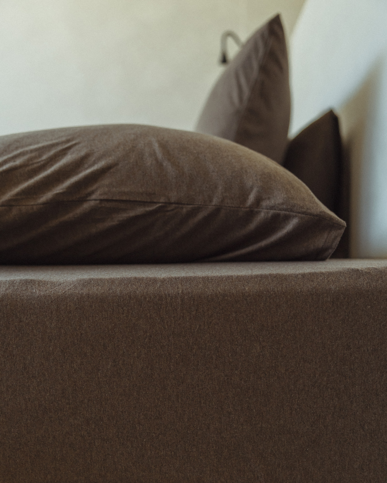 Drap housse SUNDAY JERSEY Brown melange