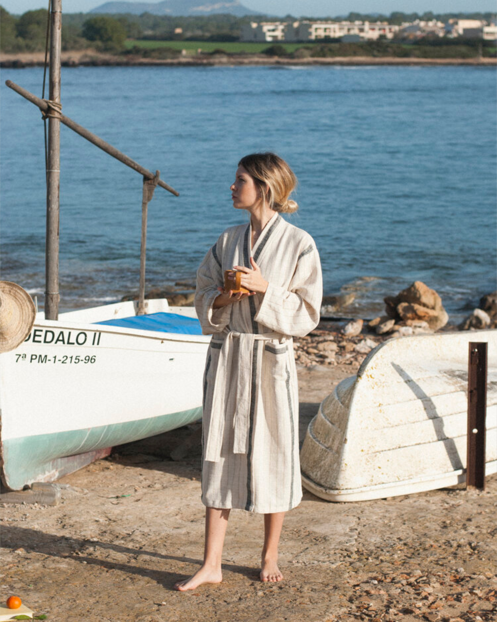 Mizar & Alcor - Peignoir BAHIA Black - ME/LA - Black