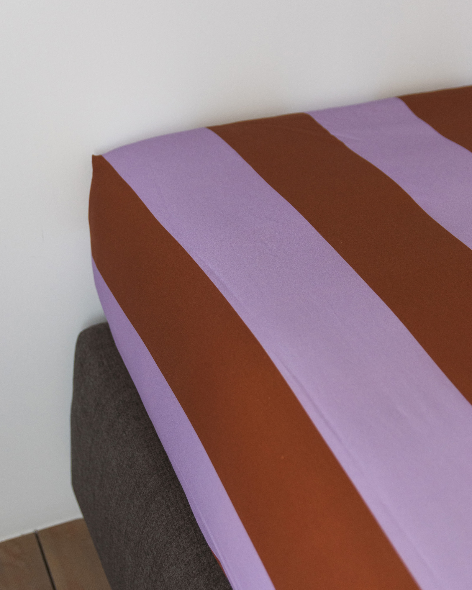 Drap housse EMILIO Lavender/Tan