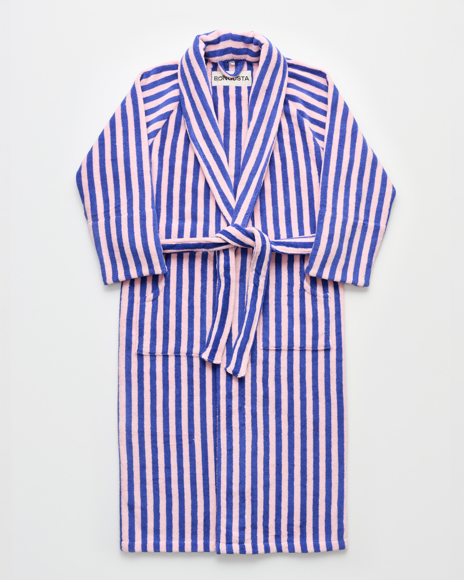 Bathrobe NARAM Dazzling blue & rose