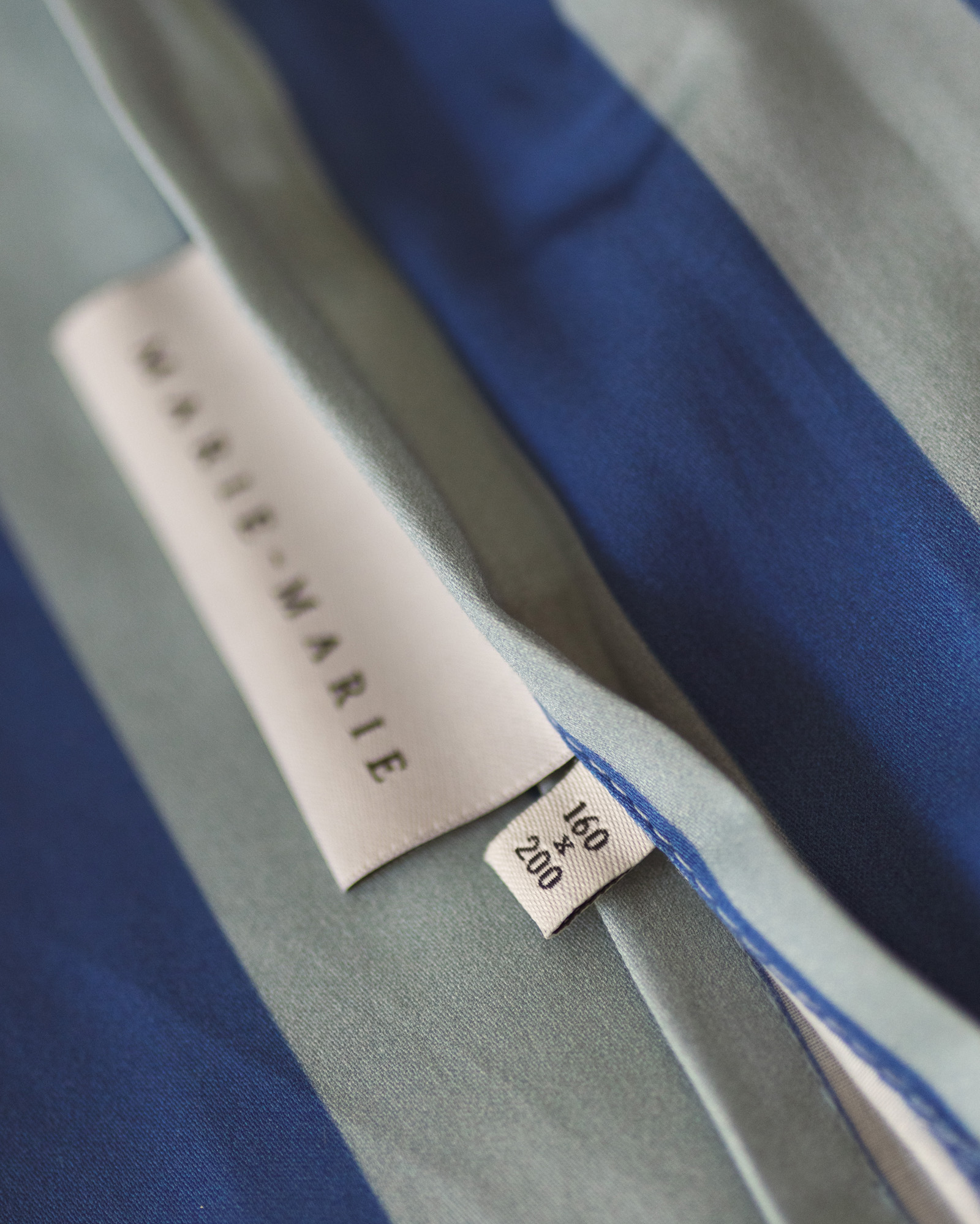 Fitted sheet GIULIETTA Atlantic/Mykonos Blue