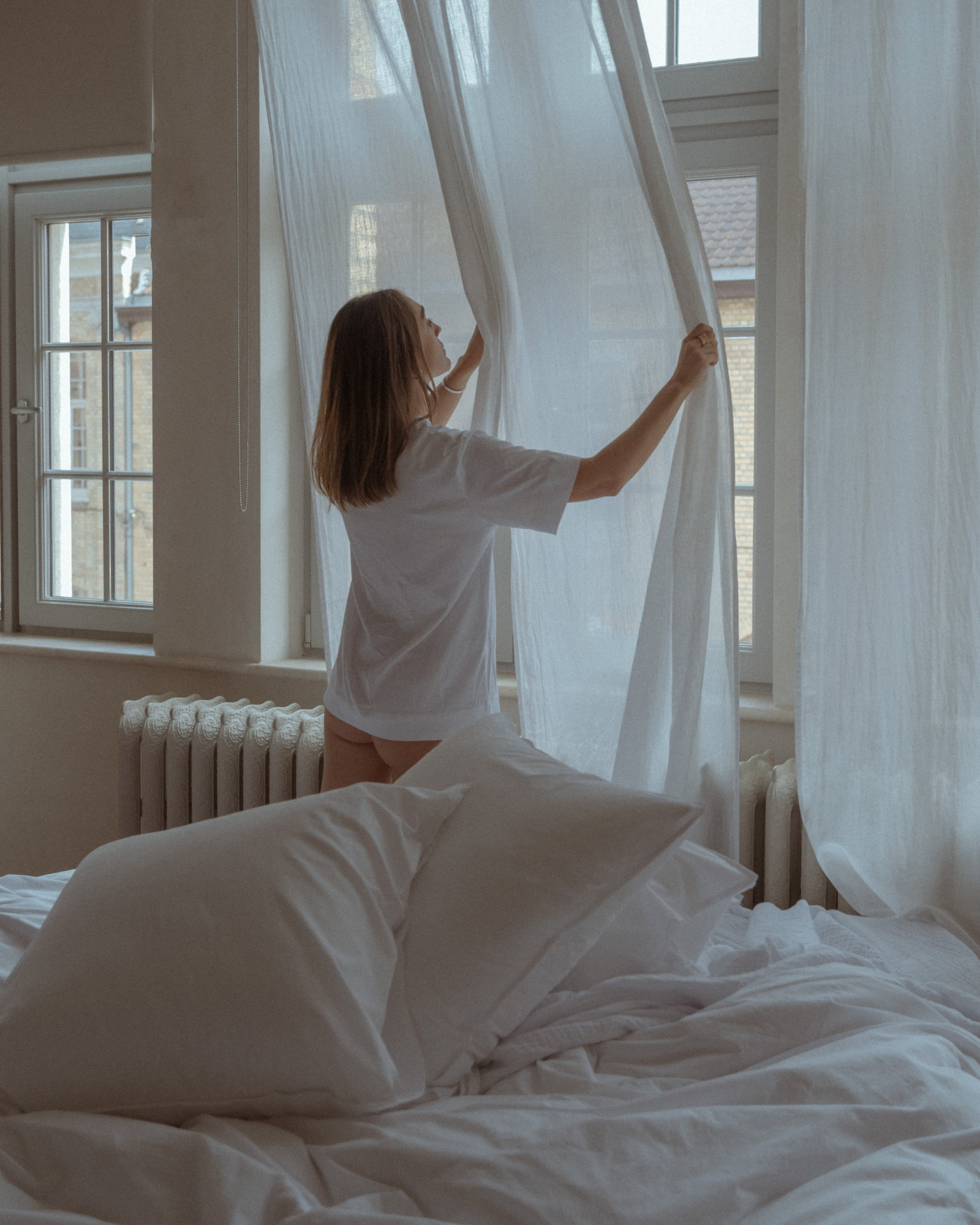 Bed linen set VINTAGE COTTON White Snow