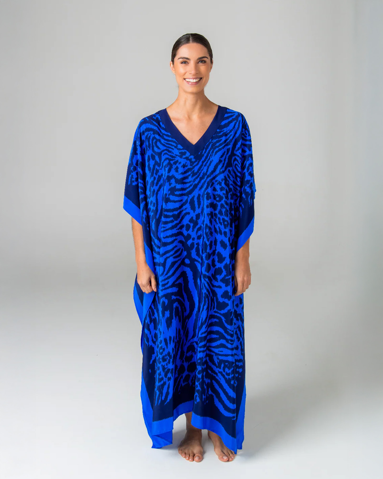 Kaftan FRIDA Animals Blue