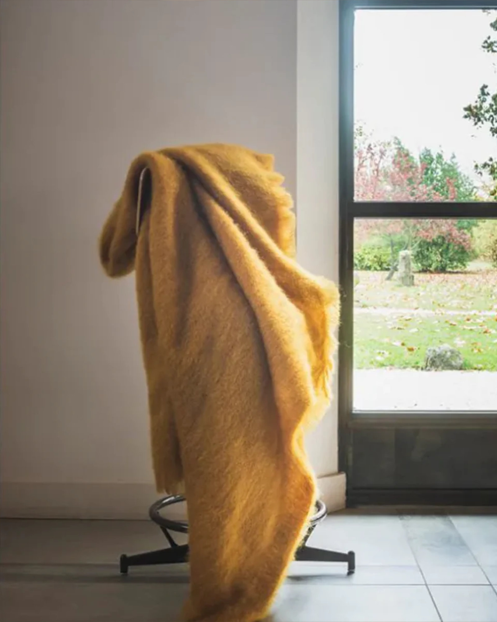 Bedsprei MOHAIR UNI Houblon