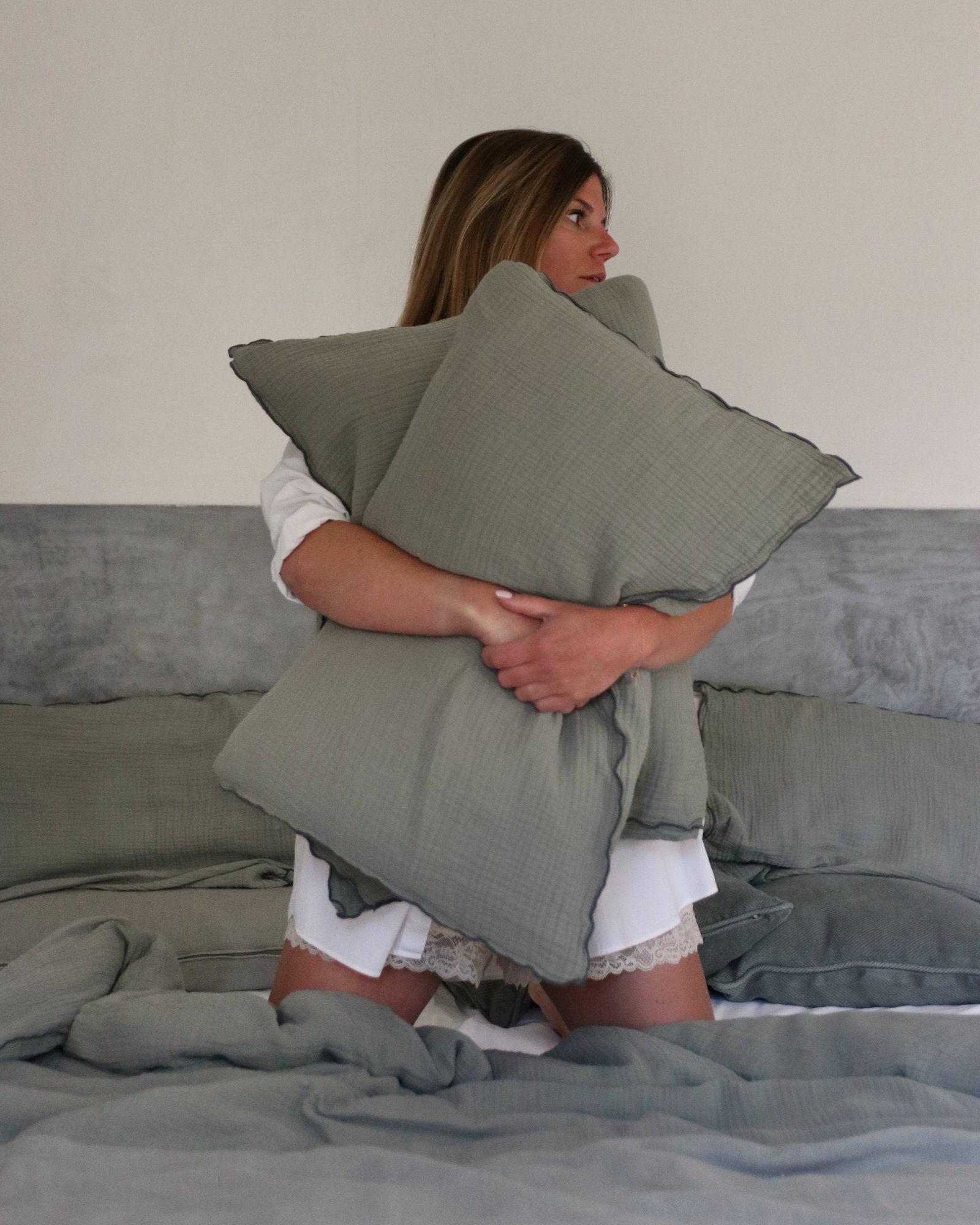 Pillowcase COCOON Olive