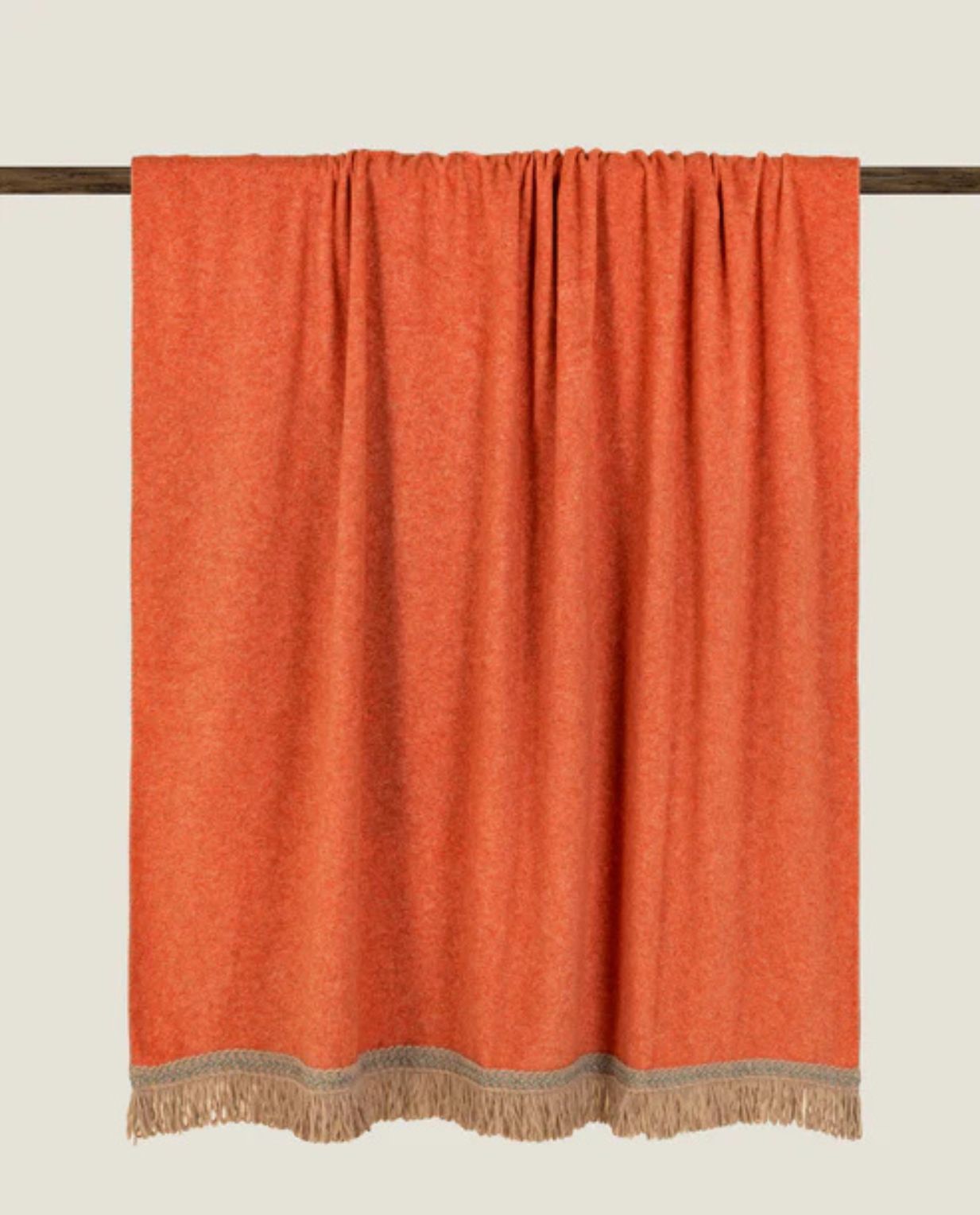 Plaid FRINGES Apricot
