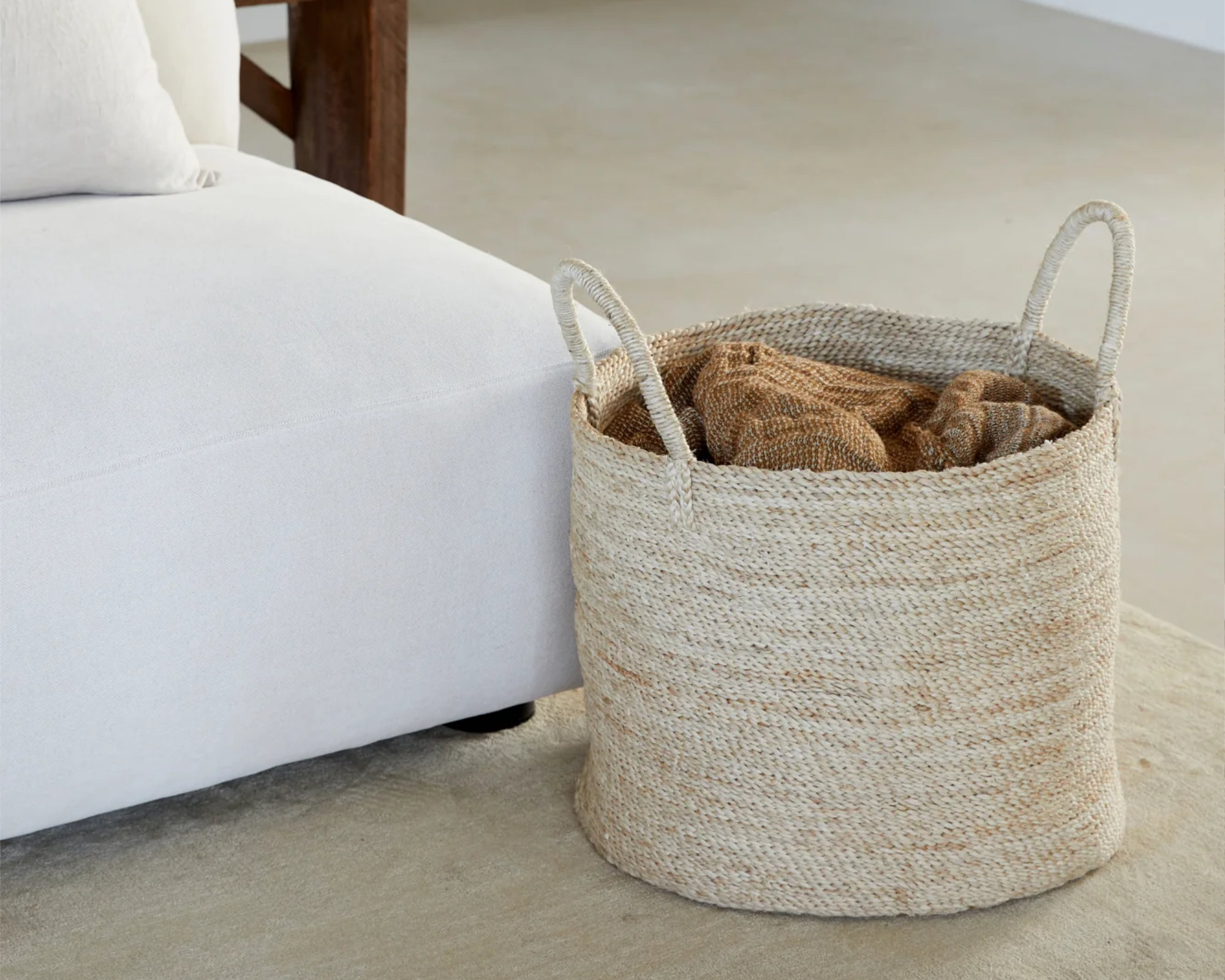 The Dharma Door - Laundry basket JUTE BASKET - LA - Natural