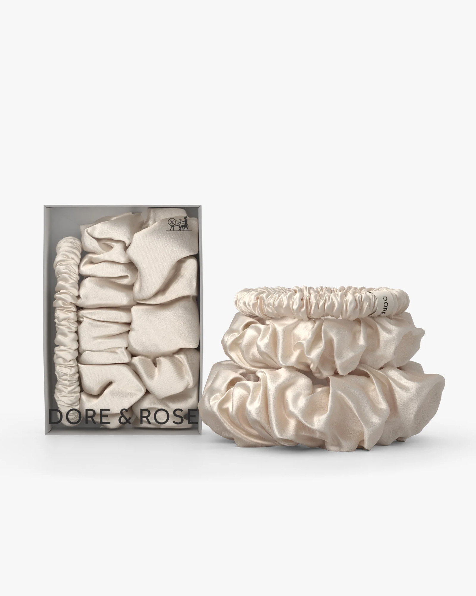 Scrunchies PREMIUM SILK Champagne
