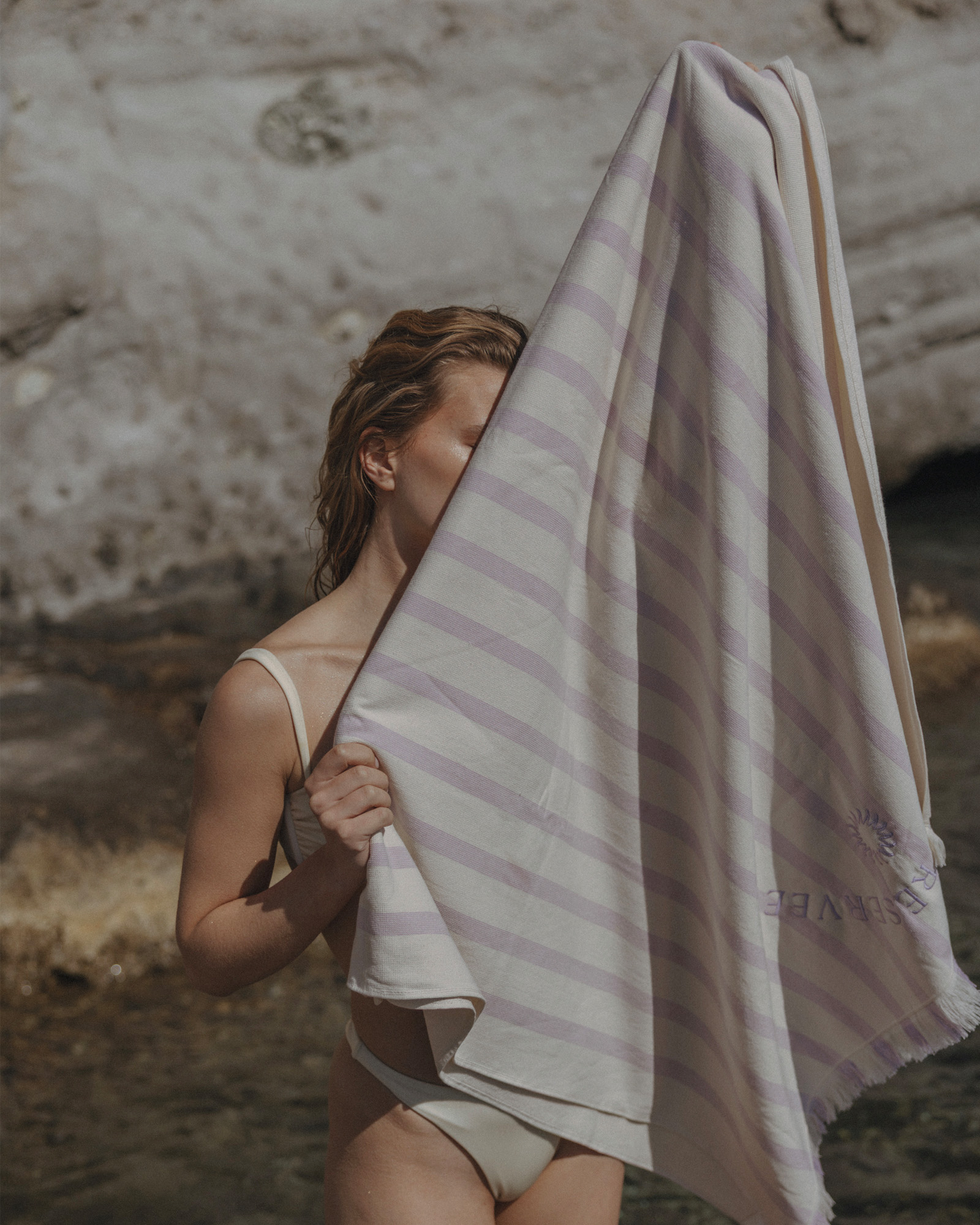 Beach towel HOLIDAY Lavender