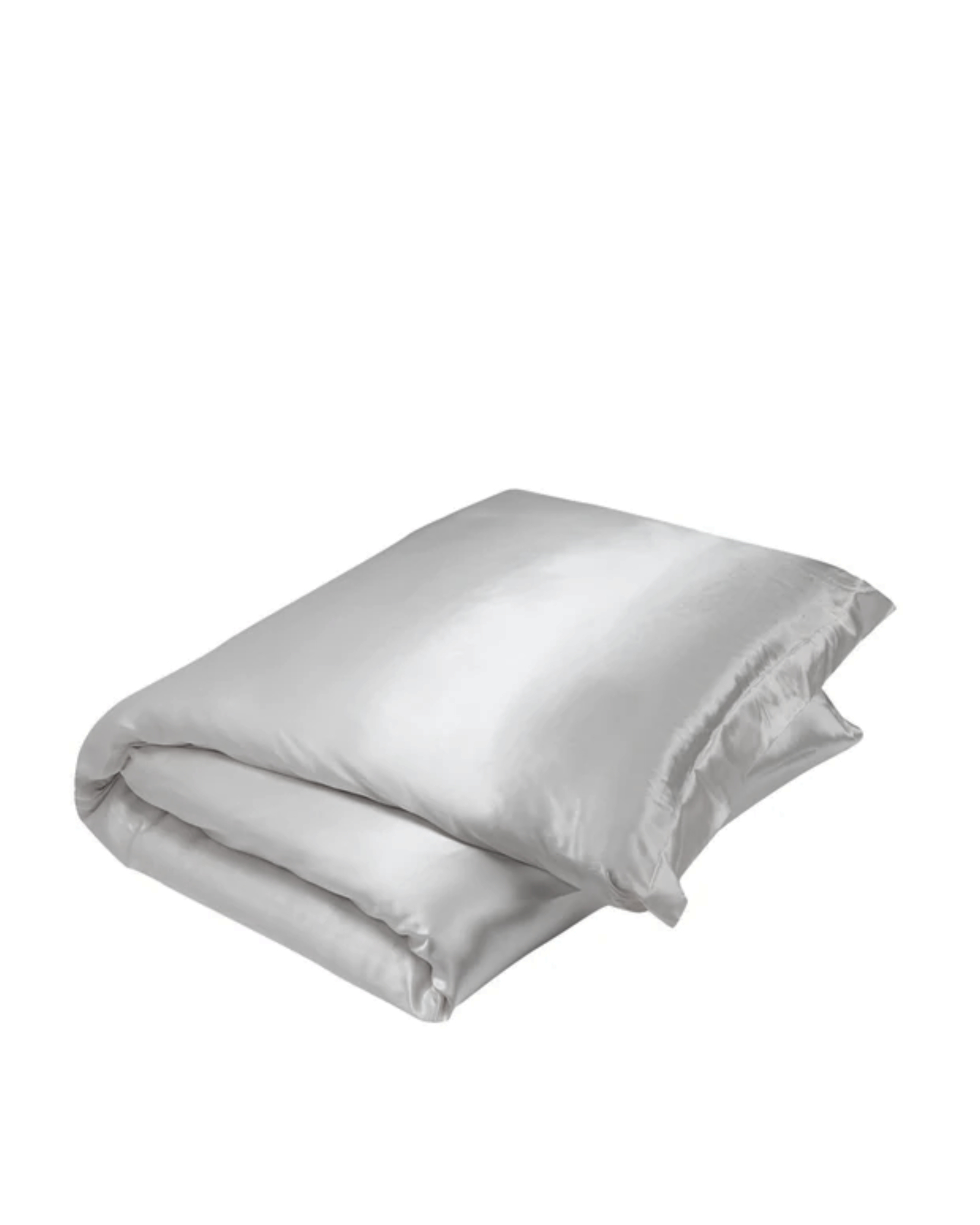 Gingerlily - Bed linen set SILK silver - 240x220 cm + 2 slopen 65x65 cm - silver