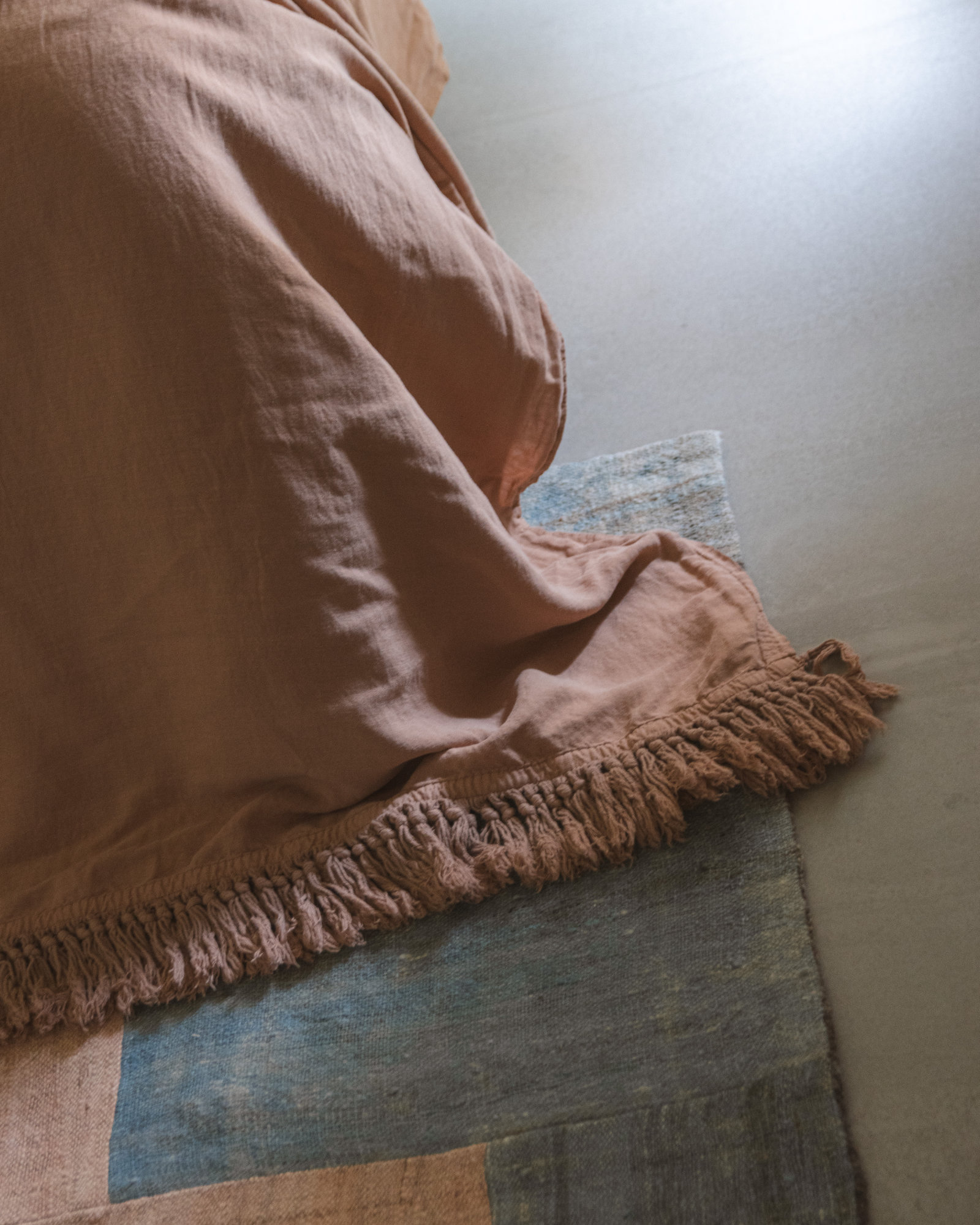 Couvre-lit à franges LINEN STORIES Earth