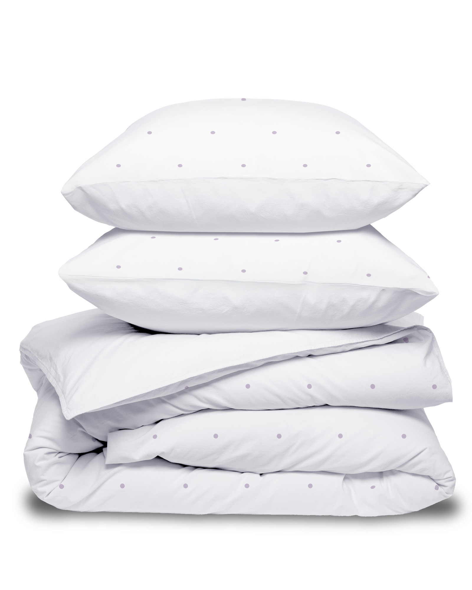 Bed linen set DOTS Lila