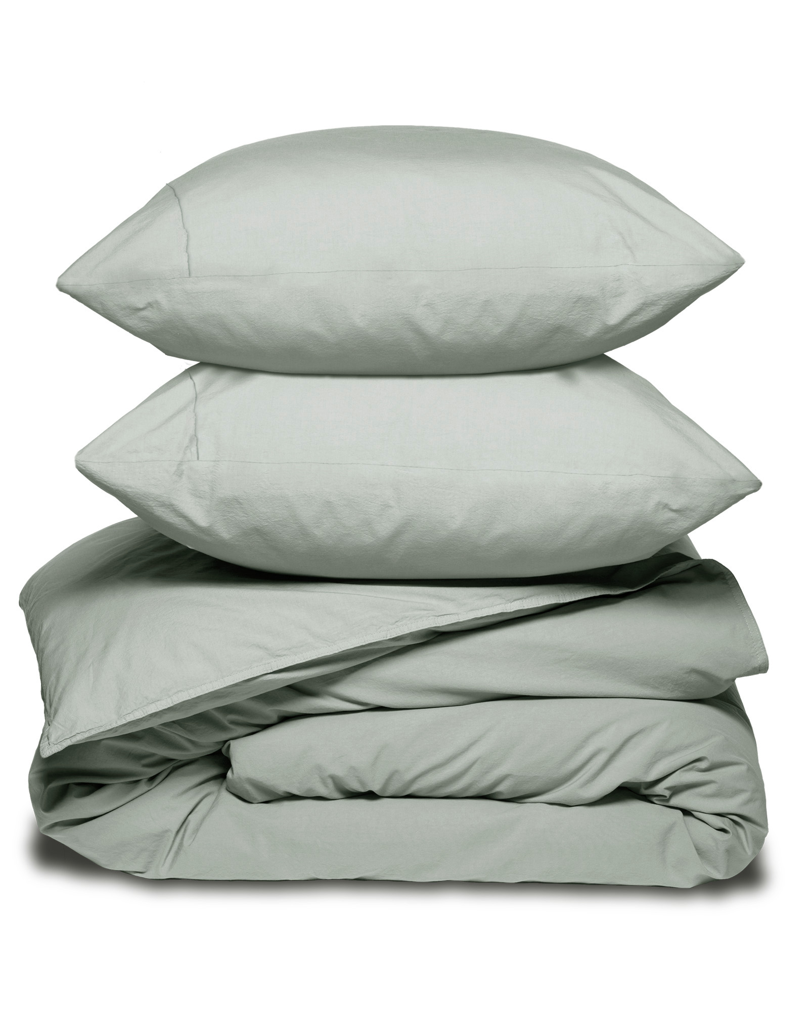 Bed linen set RELAXED PERCALE Smoked Green