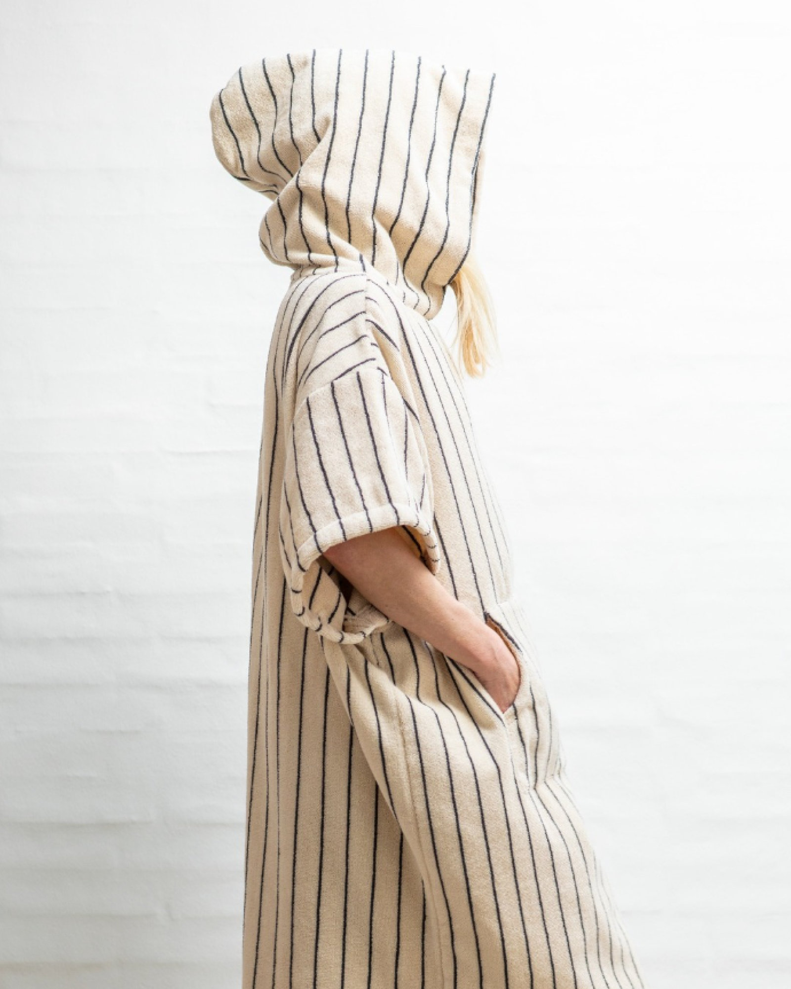 Poncho NARAM Creme & ink