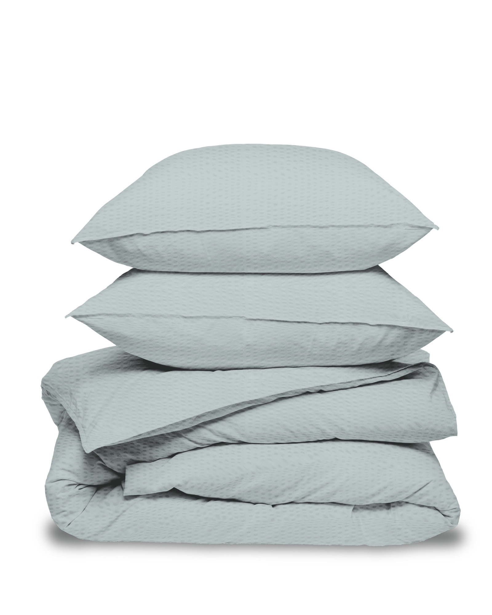 Dekbedset SOFT SEERSUCKER Sage