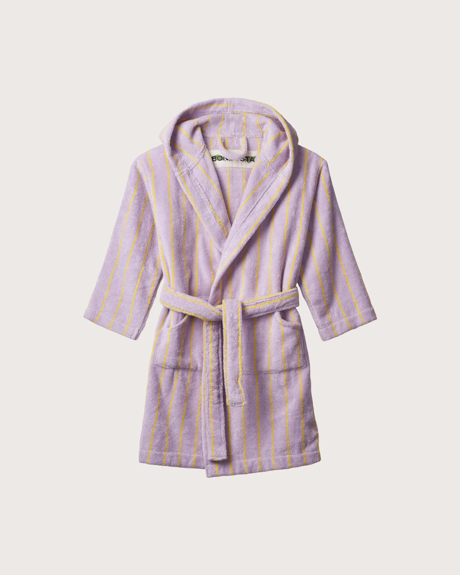 Badjas kids NARAM Lilac & neon yellow