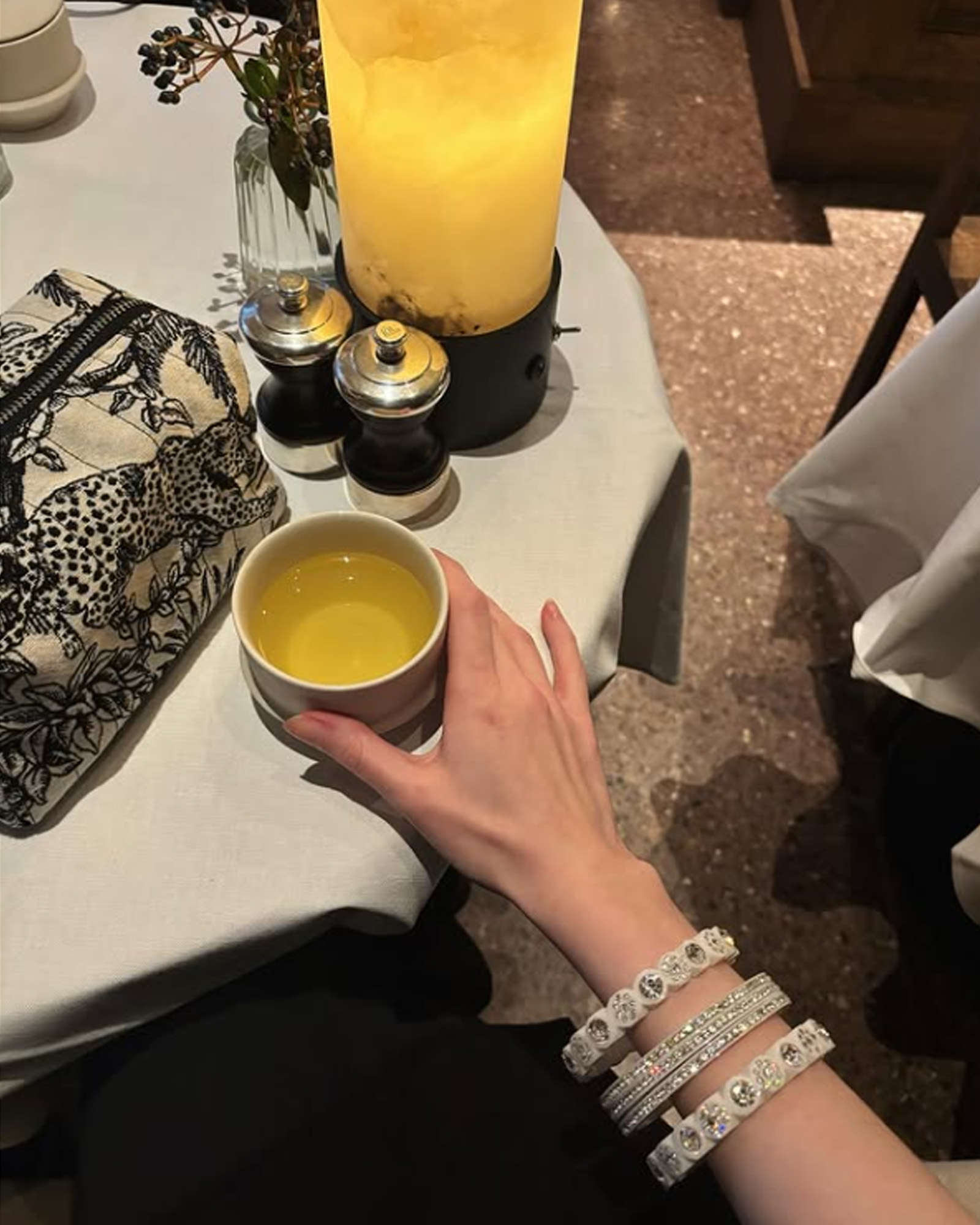 Trousse de toilette JACQUARD Tropics Black & White