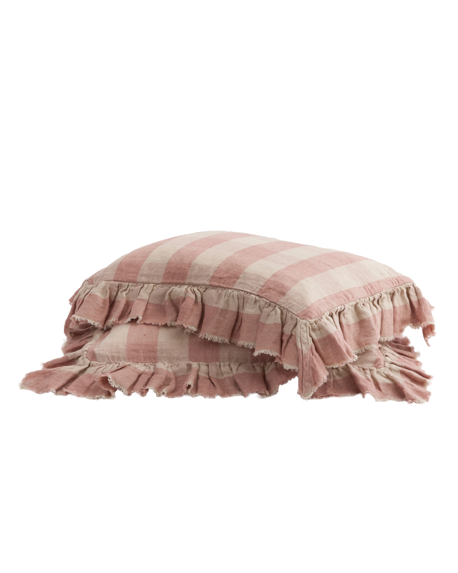 Kussen VICHY COTTAGE Bois de rose