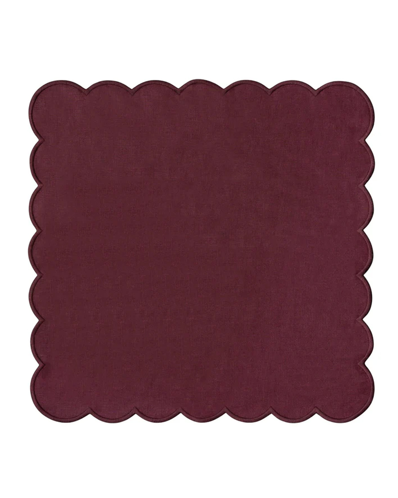Servietten SCALLOP Aubergine