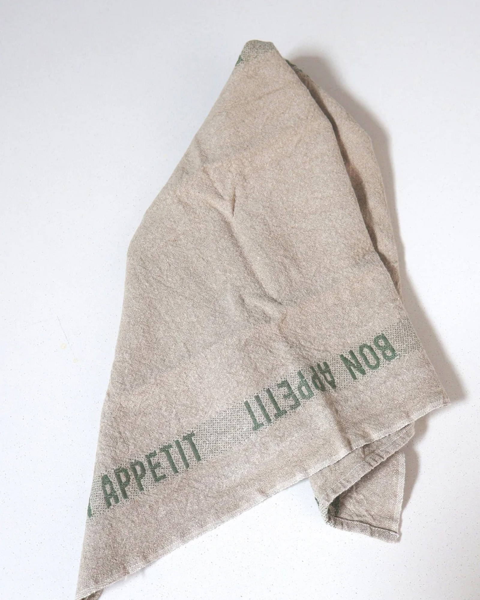 Kitchen towel BON APPETIT Linen/black