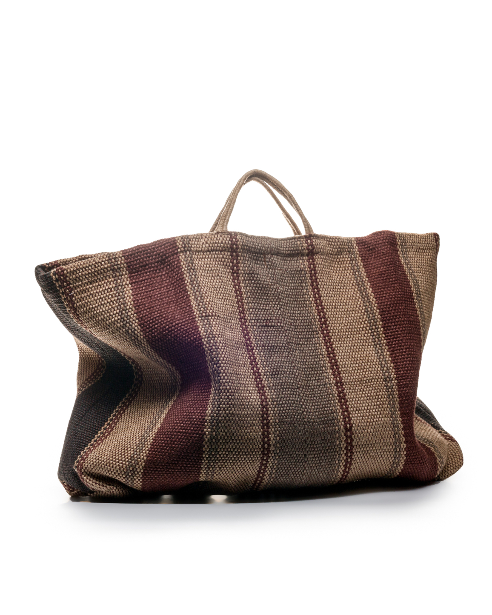 Bag JUTE XL Grey/Brown Stripes