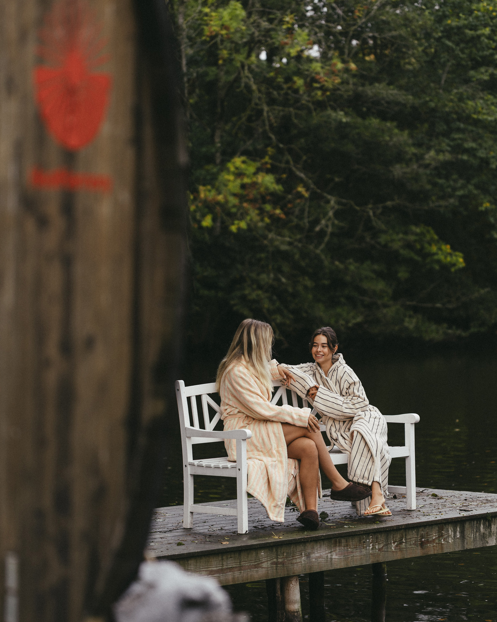 Badjas NARAM Creme & ink