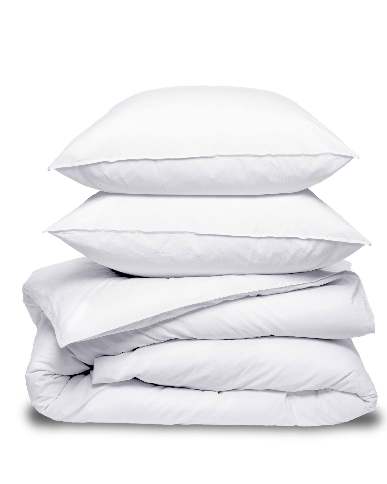 MARIE-MARIE - Bed linen set SLEEPY SATEEN White - 280x240 cm + 2 slopen 65x65 cm - White