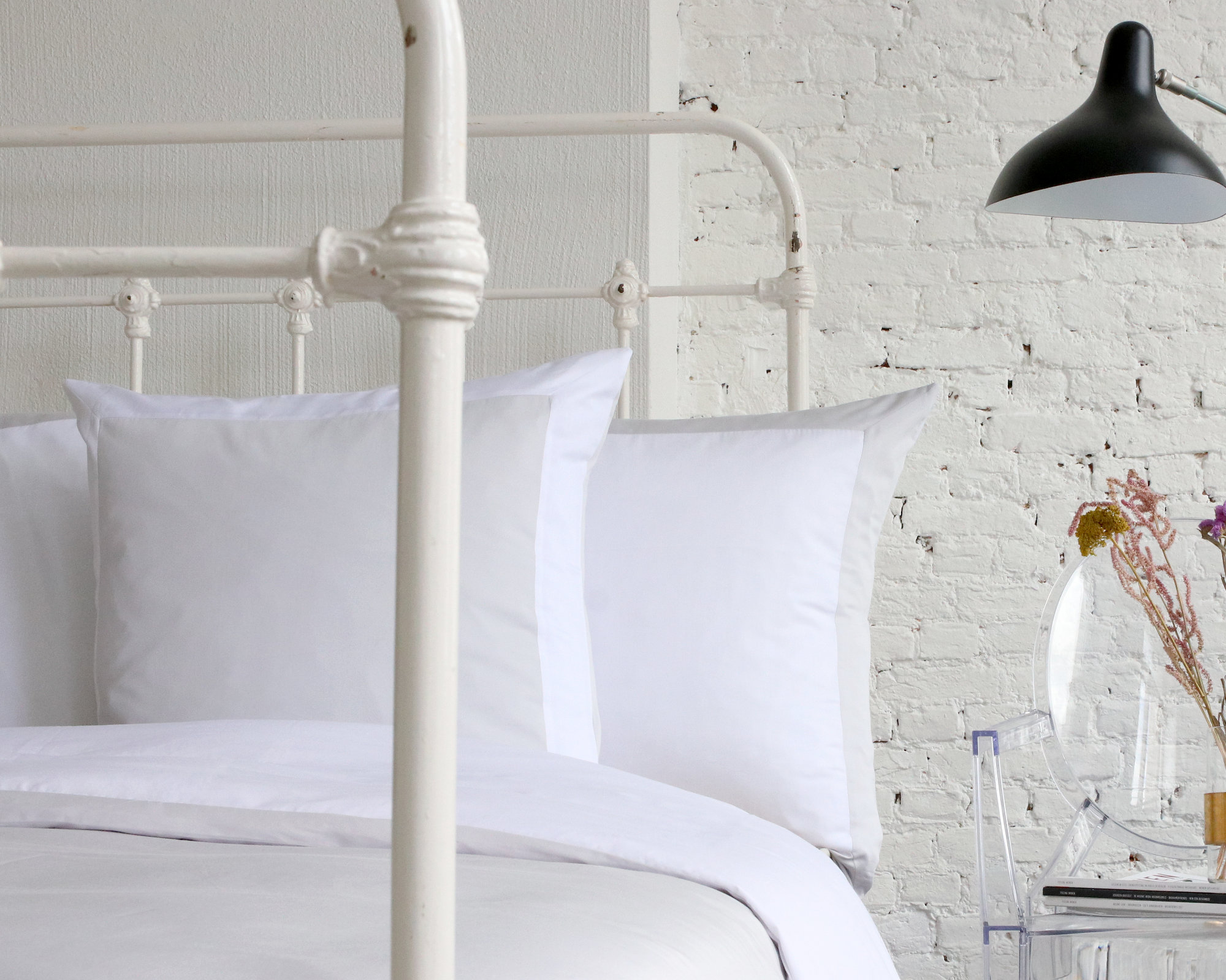 Bed linen set LIMOGES White/Platine