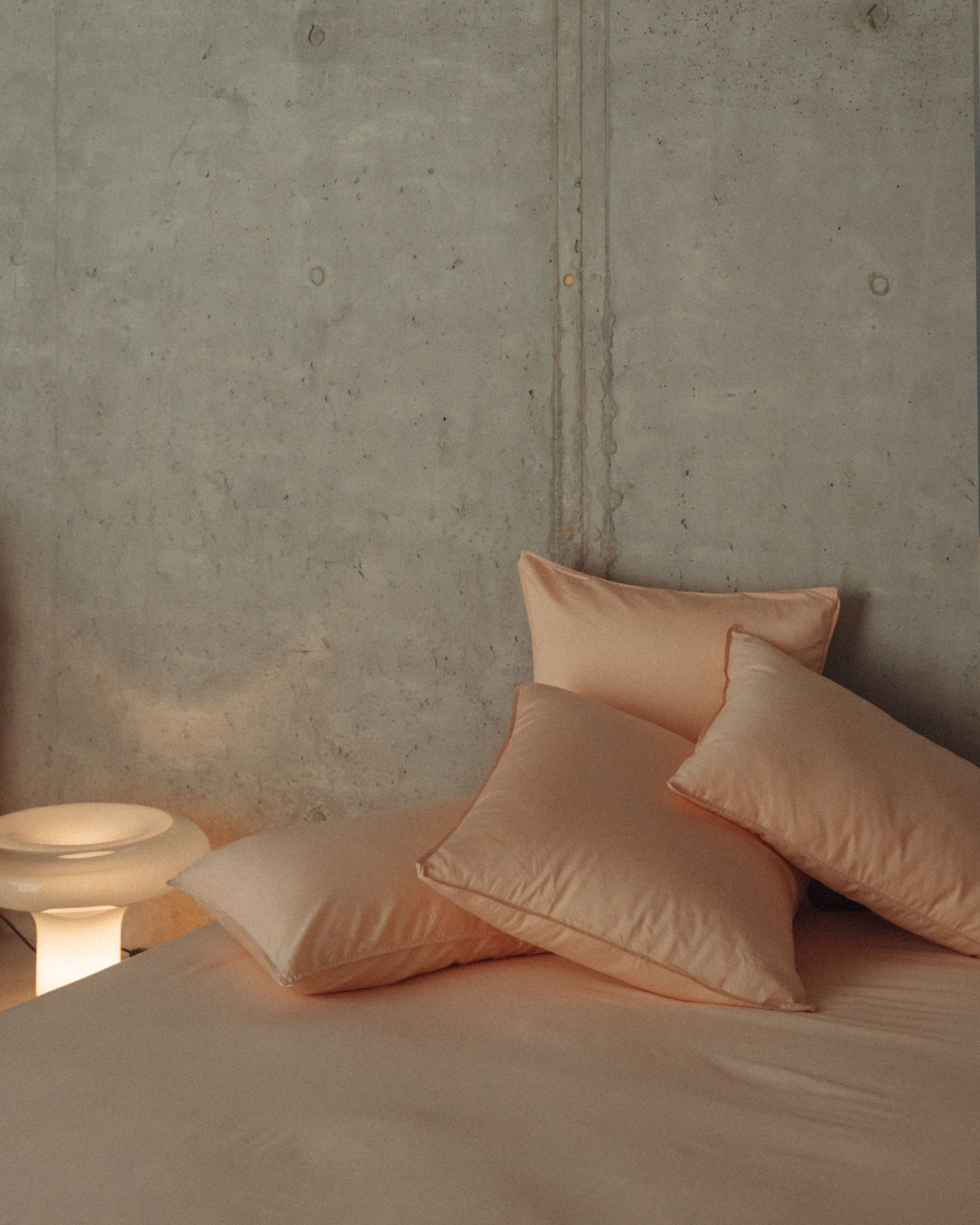 MARIE-MARIE - Pillowcase SLEEPY SATEEN Peach - 50x75 cm - Peach