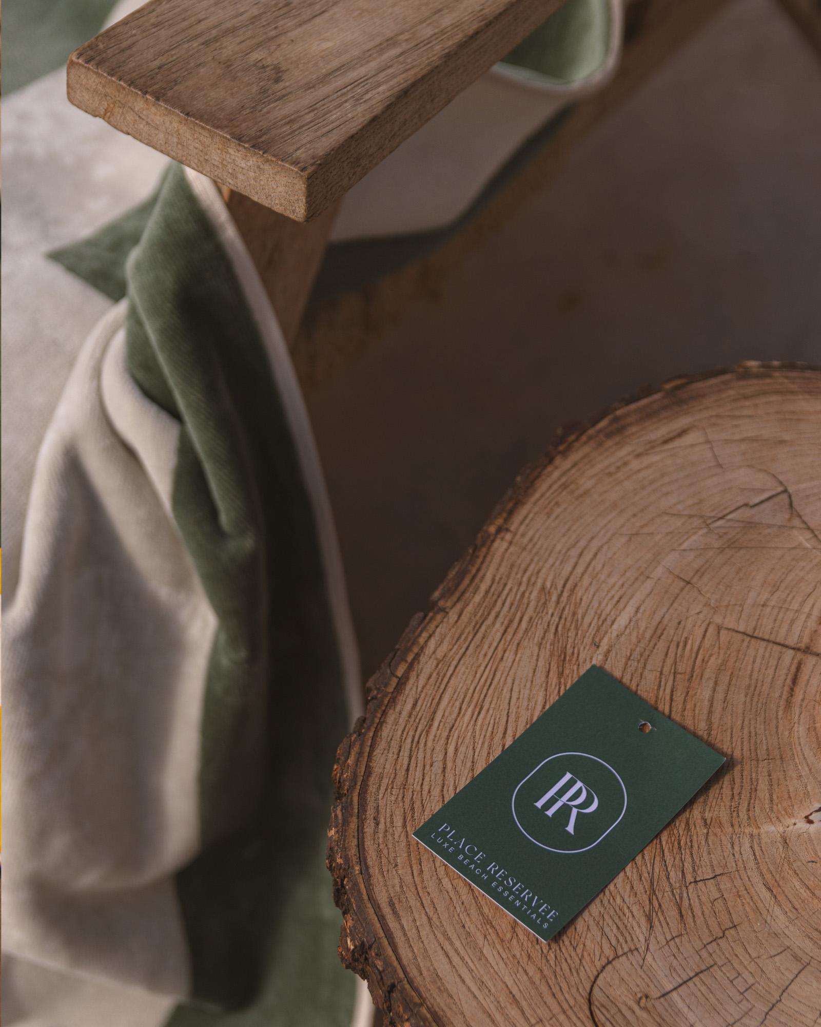 Beach towel PLACE RESERVEE Eucalyptus 