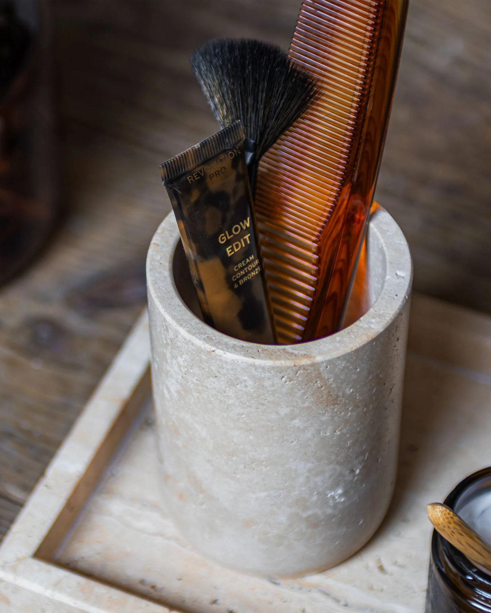 Porte-brosse à dents TRAVERTINE Linen