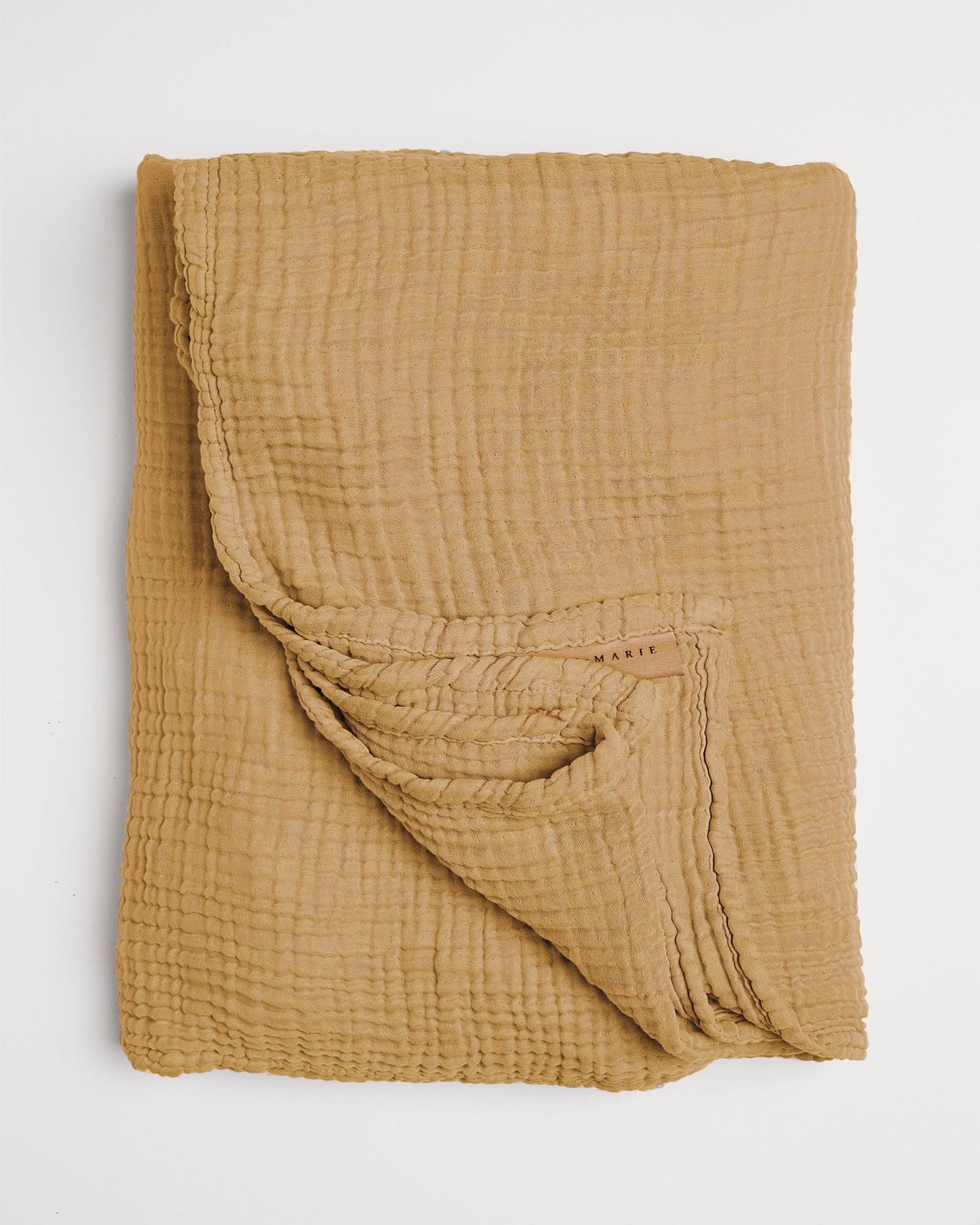 MARIE-MARIE - Bedspread VINTAGE COTTON Gingerale - 160x240 cm - Gingerale