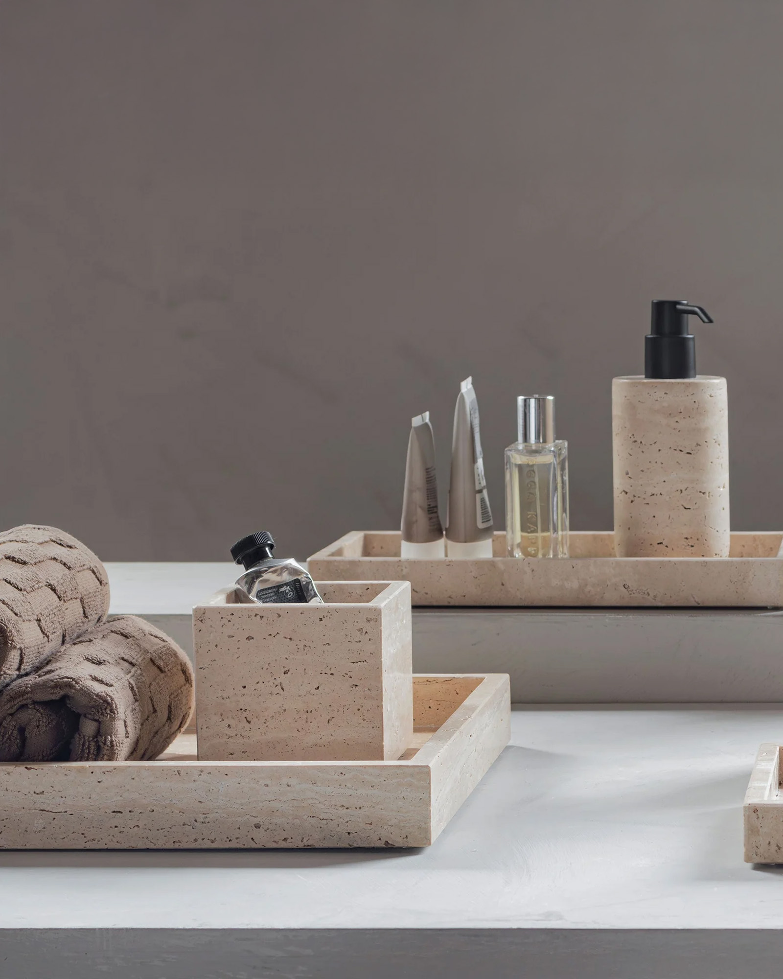 Plateau TRAVERTINE Linen