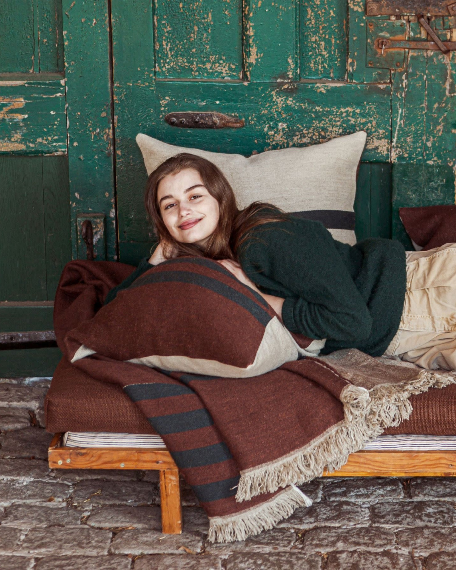 Throw JUNIPER Leather