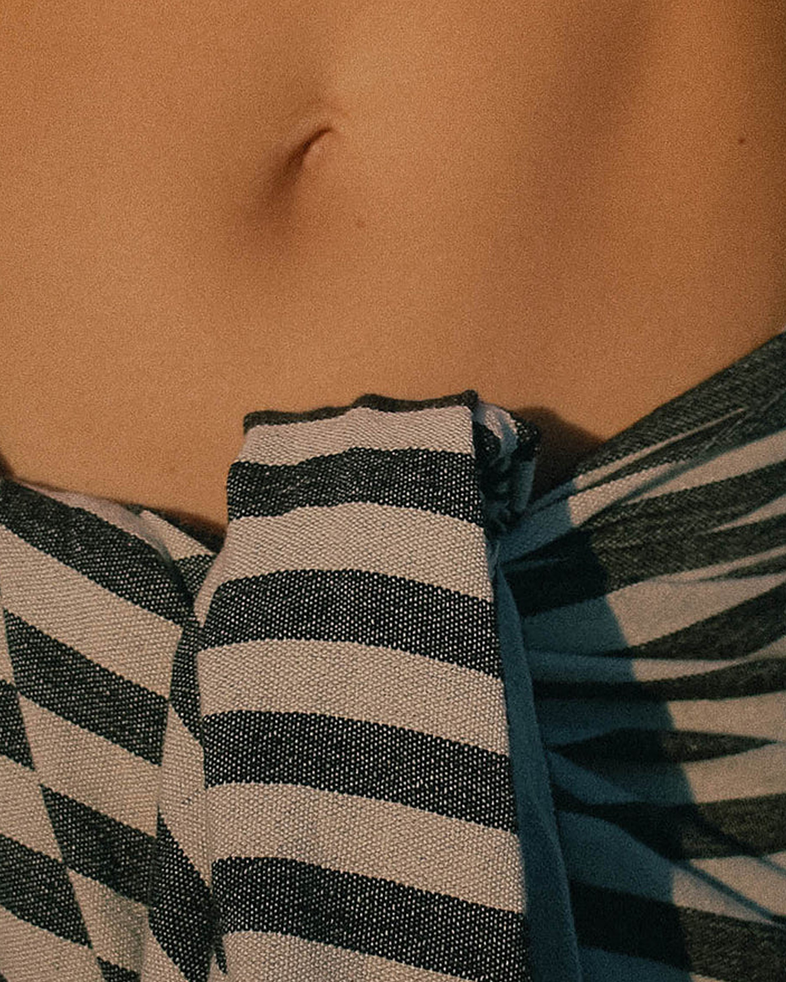 Strandlaken STRIPED Black