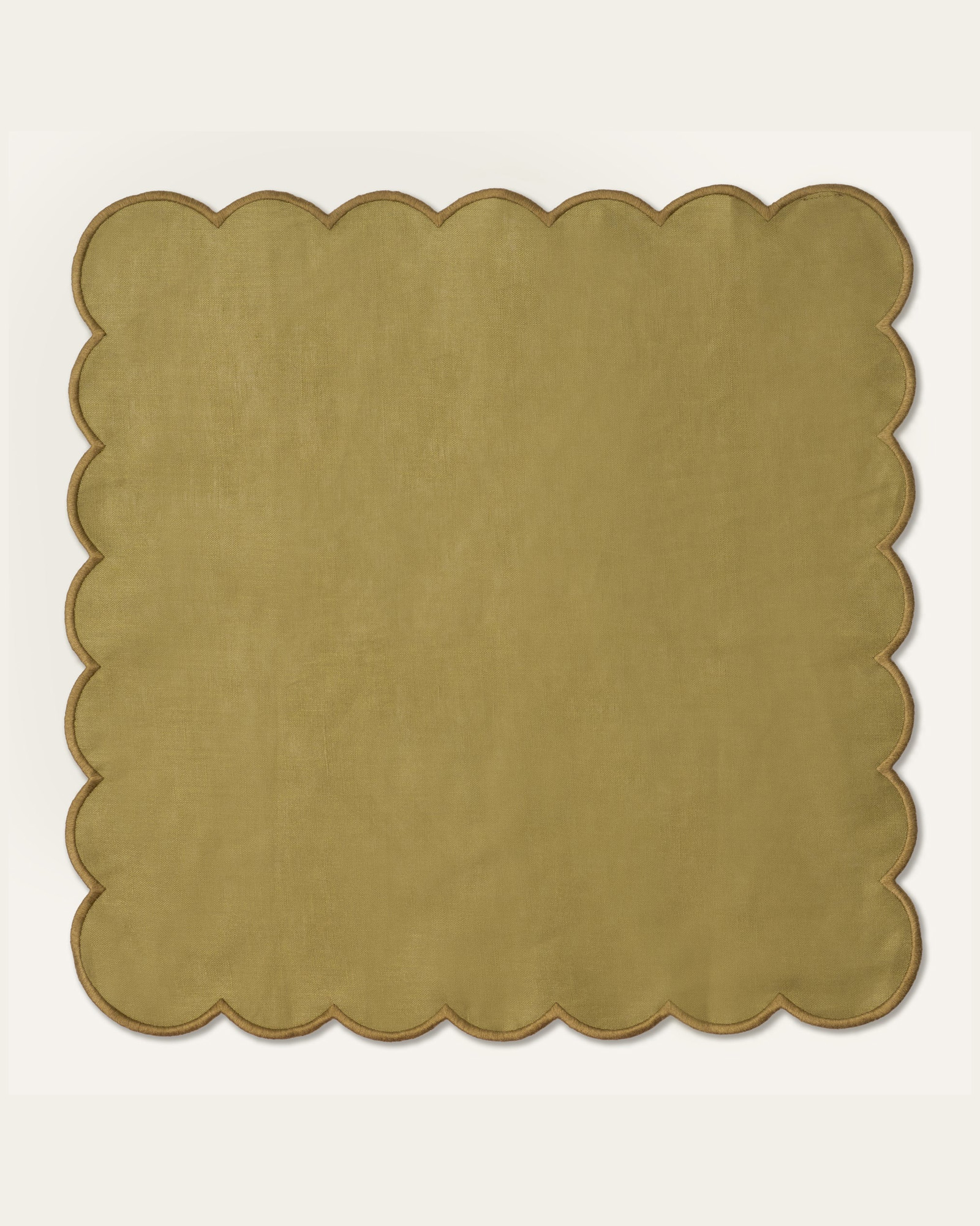 Servietten SCALLOP Olive