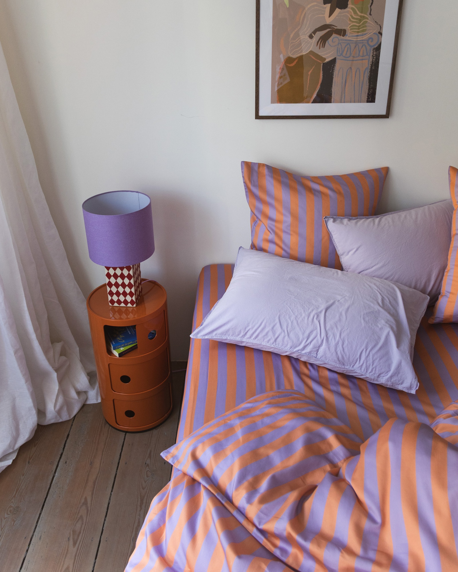 Dekbedset GIULIETTA Lavender/Peach