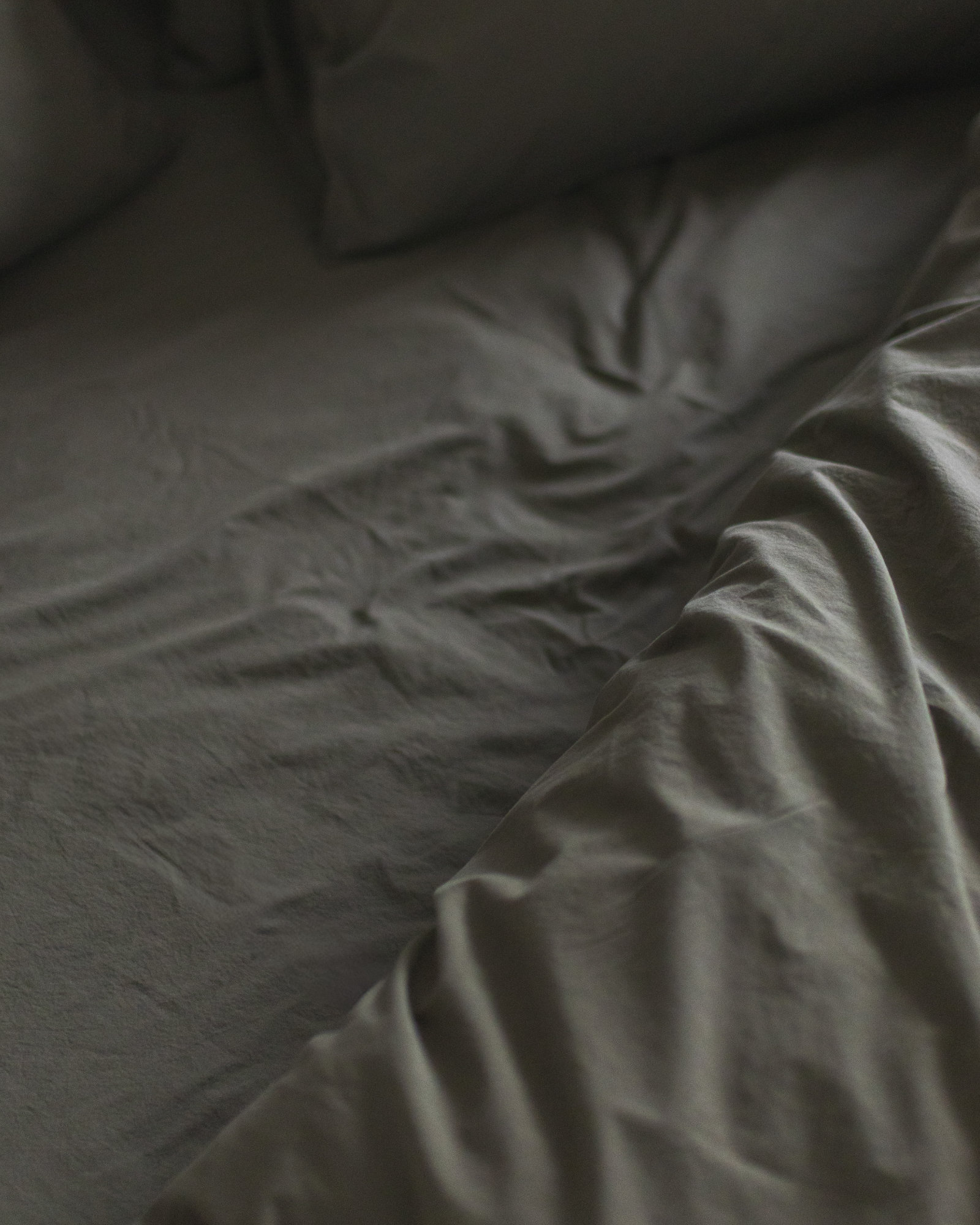 Hoeslaken VINTAGE COTTON Khaki Green