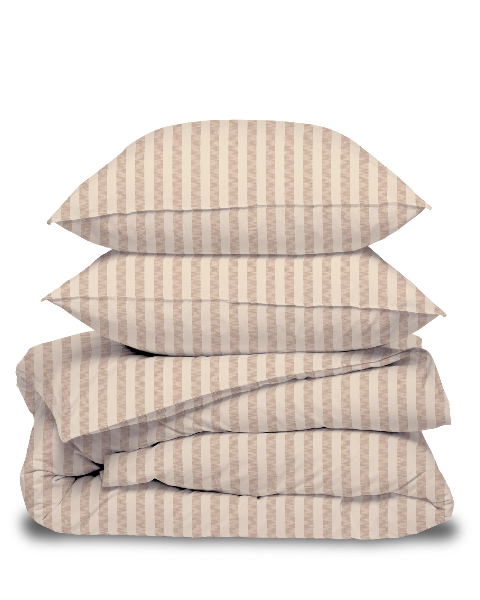 Bed linen set STRIPE FLANEL Maple Sugar