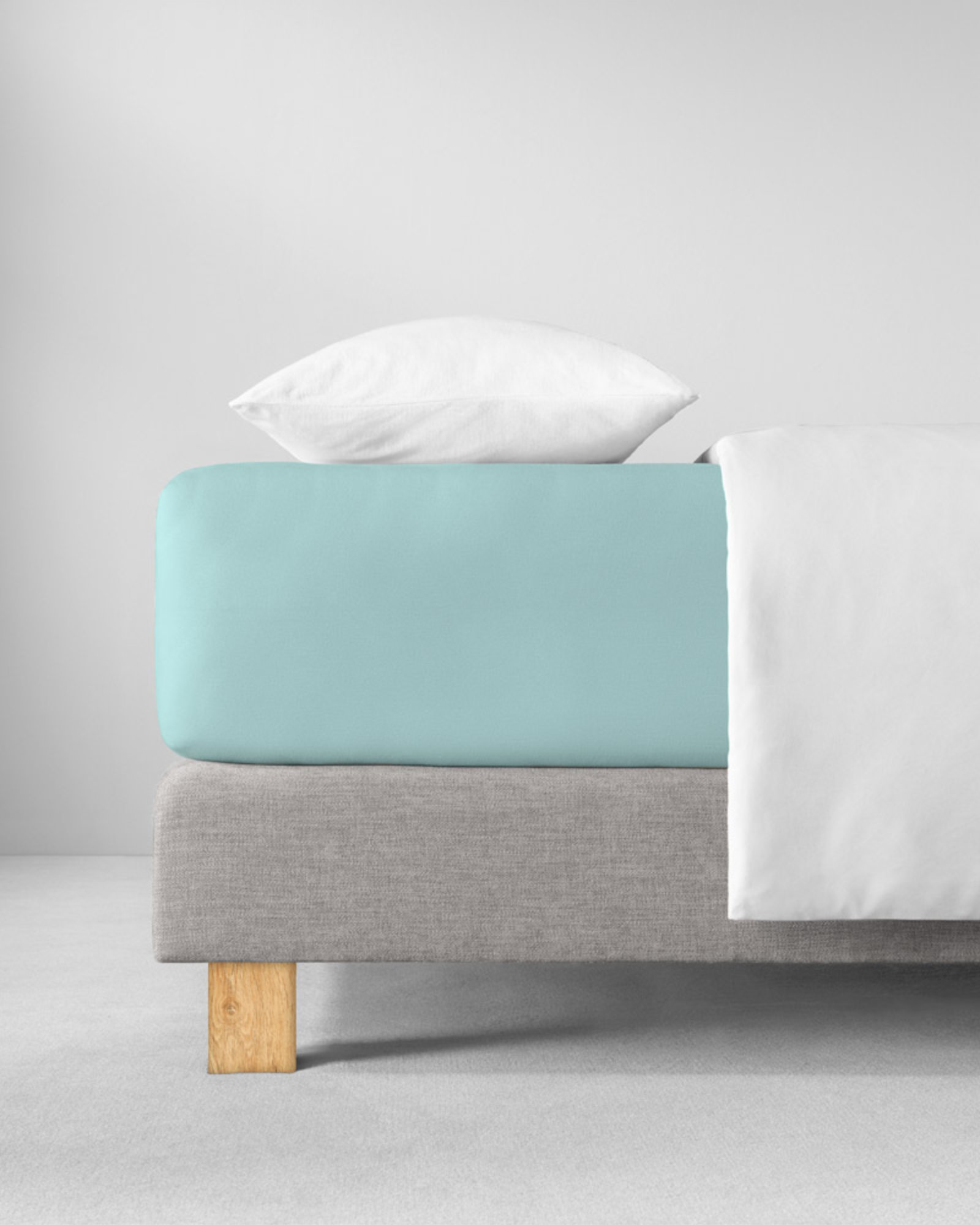 Fitted sheet JERSEY azur