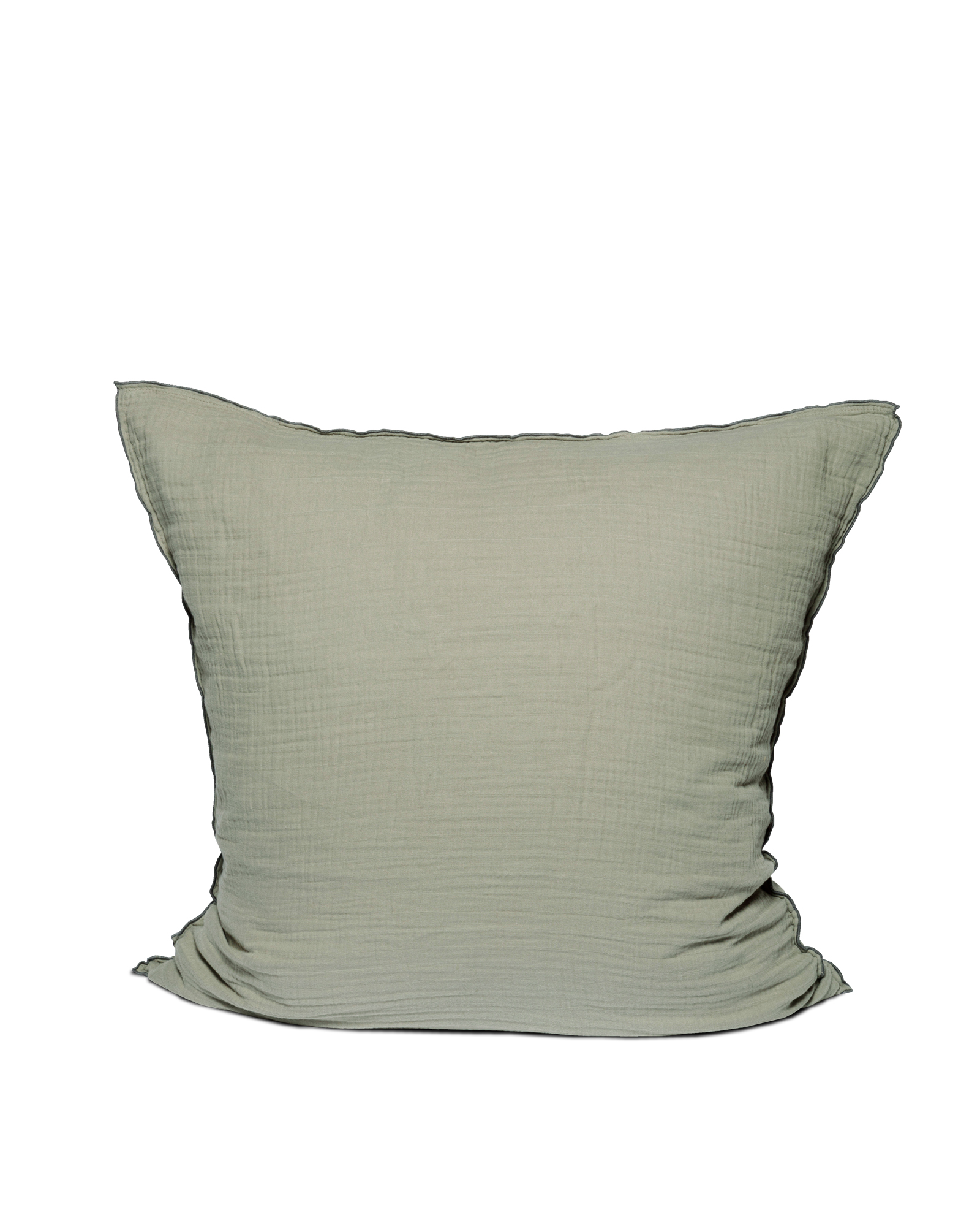 MARIE-MARIE - Pillowcase COCOON Olive - 65x65 cm - Olive