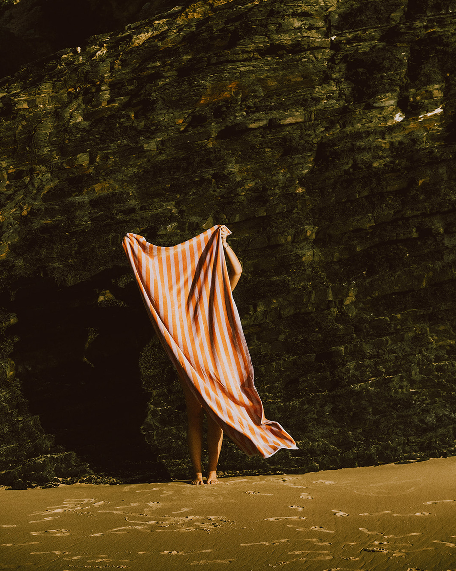 Drap de plage CABANE Lavender/Peach