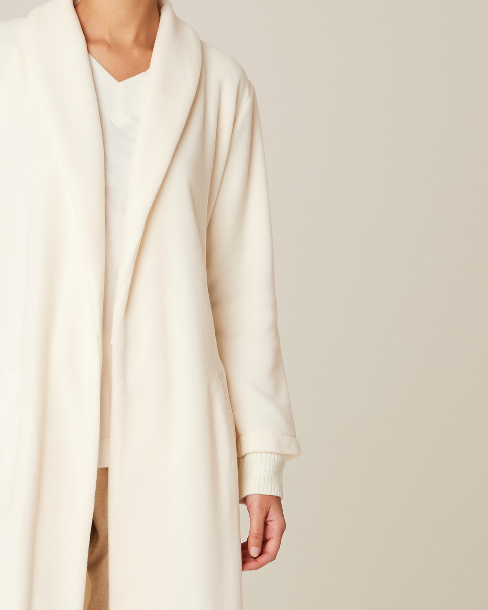 Bathrobe GAMINA LONG Ivory/ivory