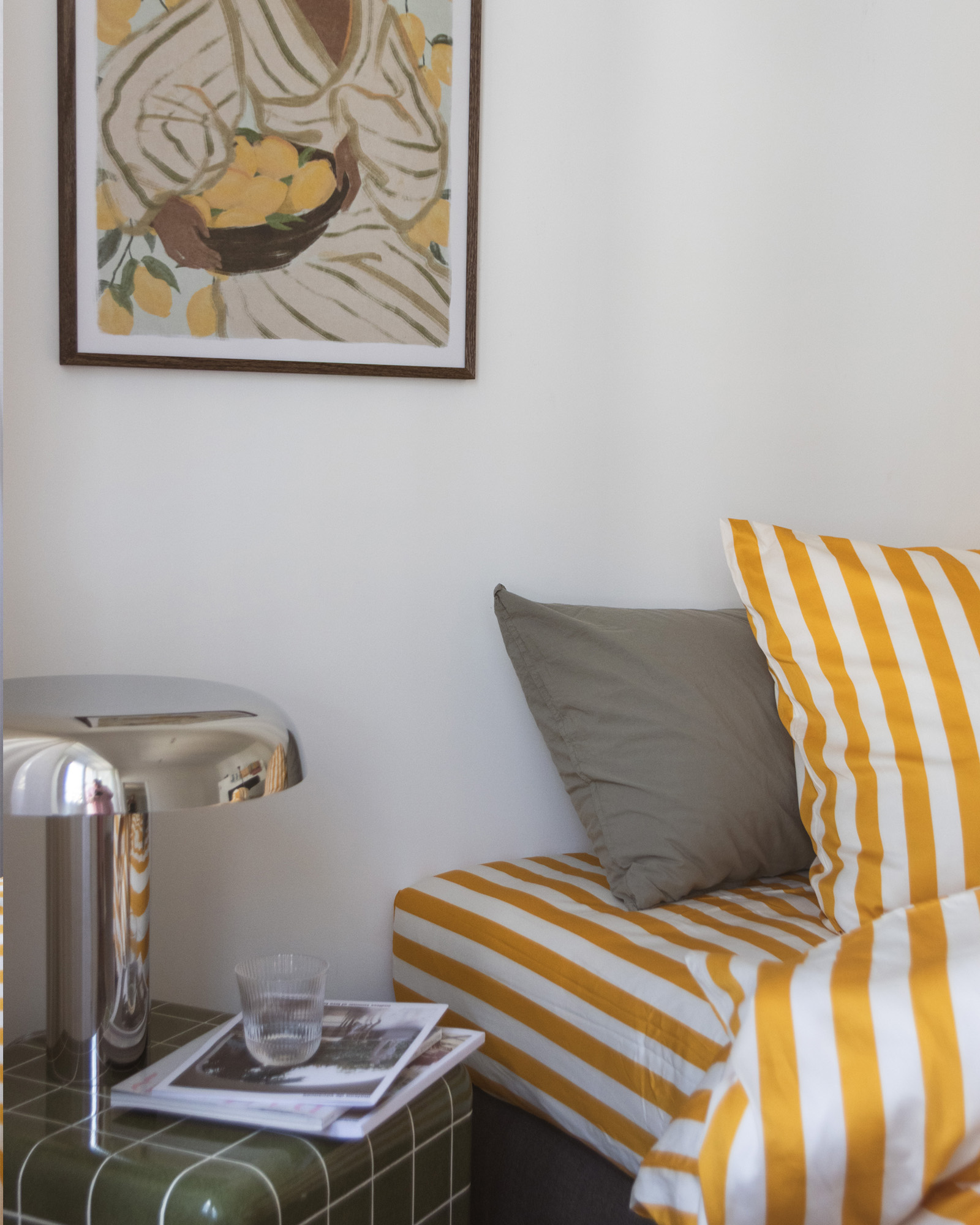 Hoeslaken GIULIETTA Gold/Ivory