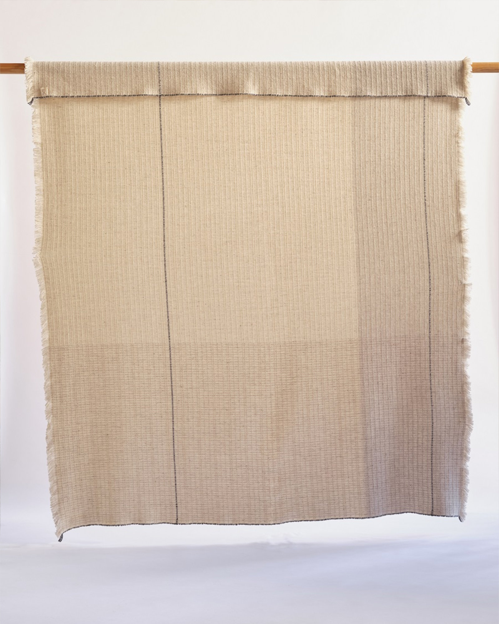 Bedspread ARAN White/Grey