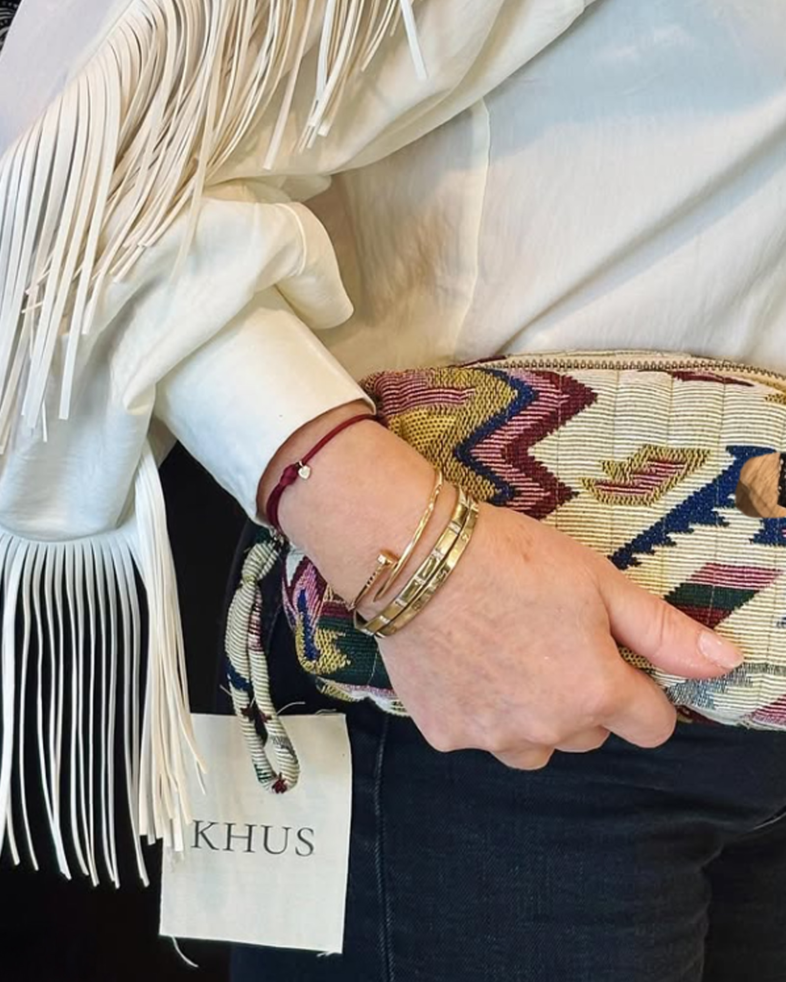 Trousse de toilette JACQUARD Burgundy Chic