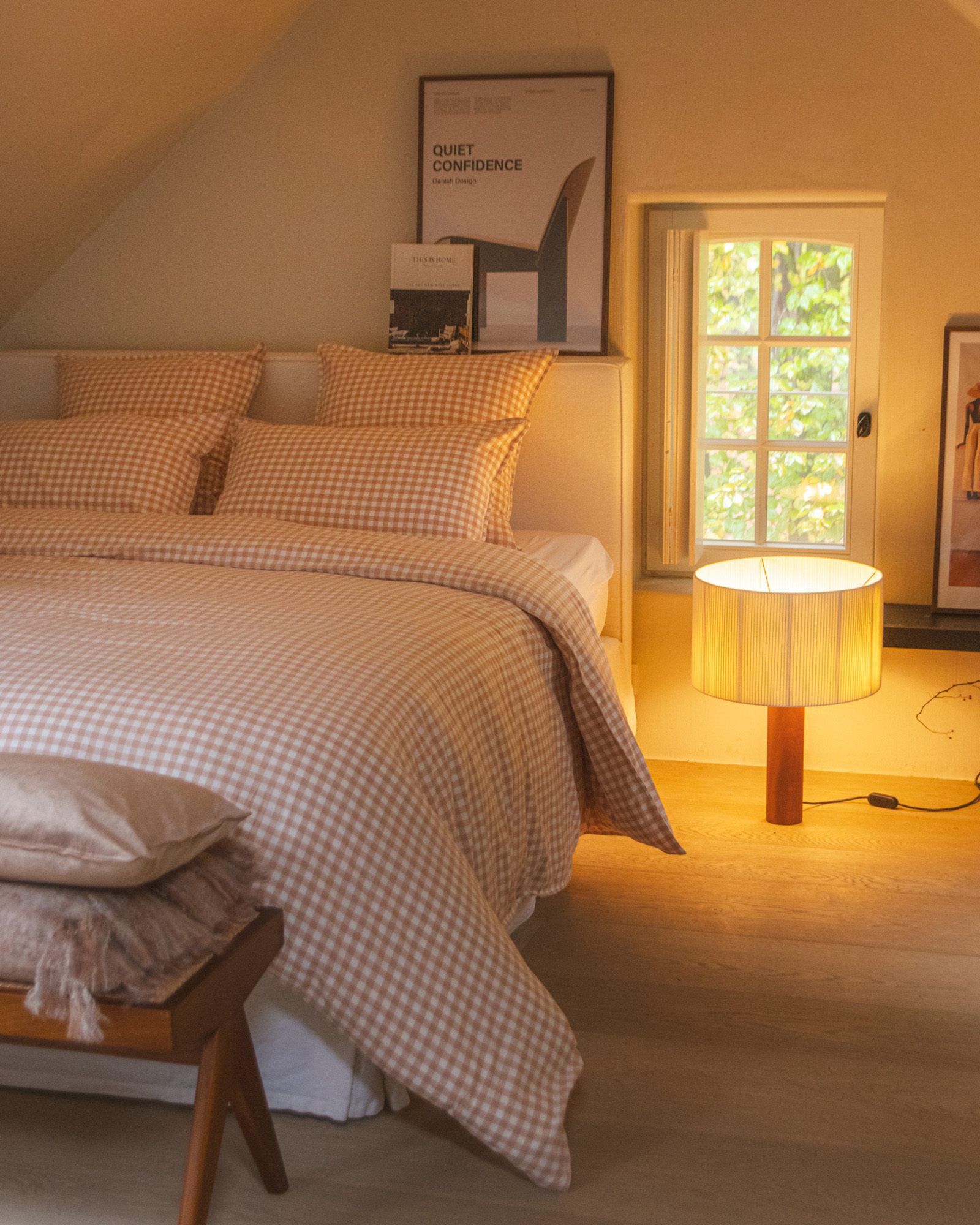 Dekbedset VICHY FLANEL Maple Sugar