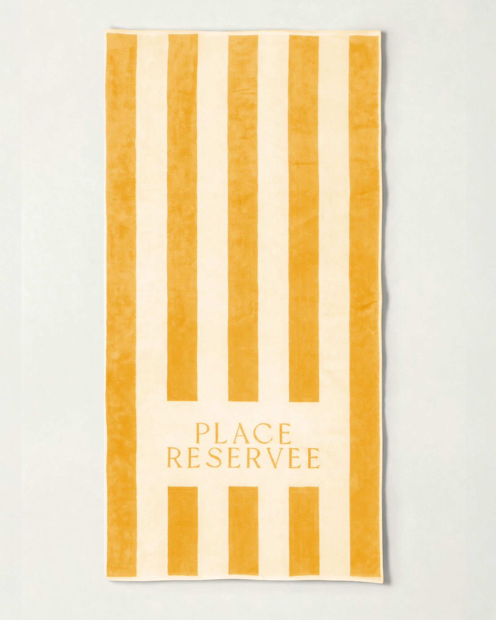 Drap de plage PLACE RESERVEE Gold 