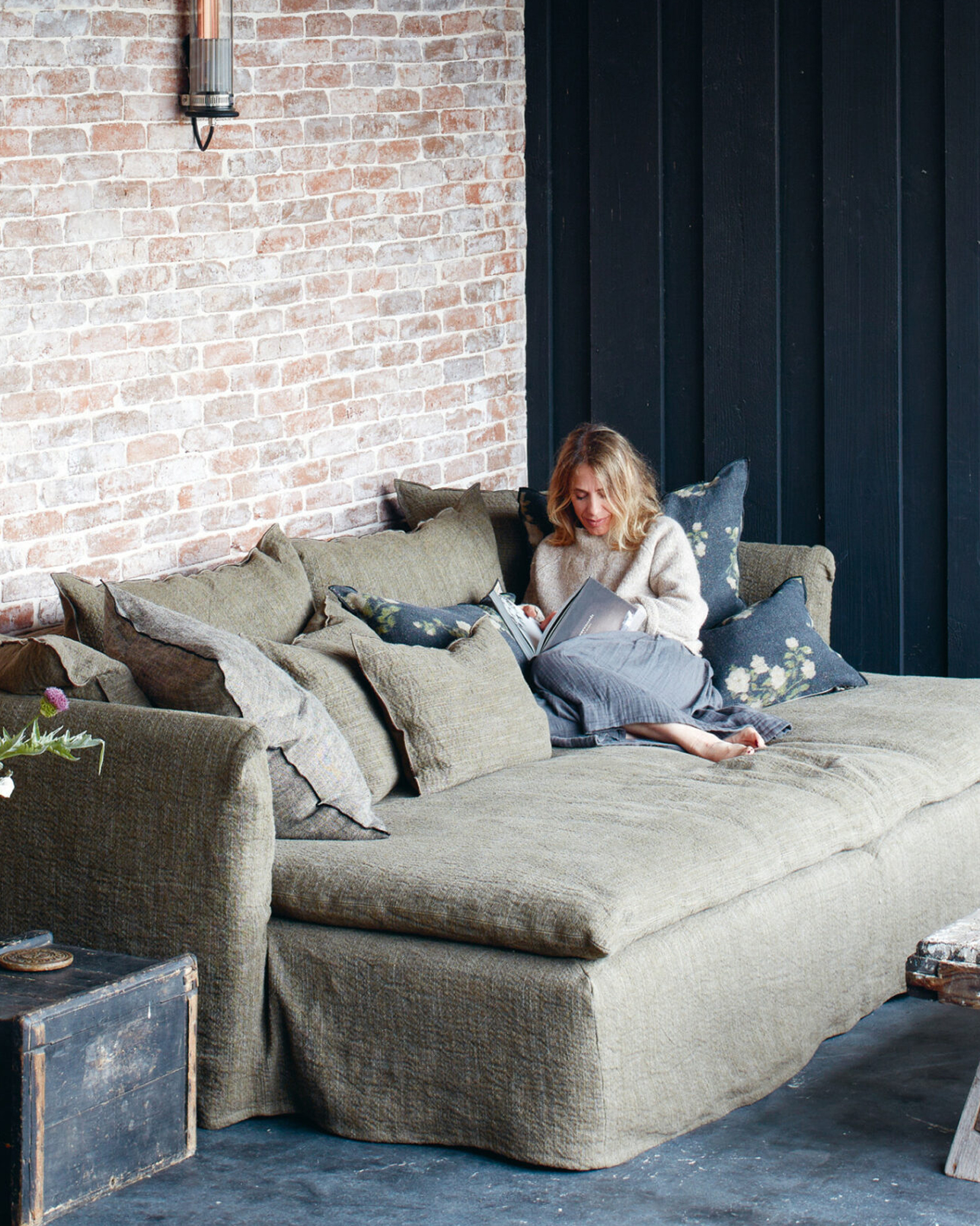 Maison de Vacances - Coussin NOMADE Ecorce - 40x60 cm - Ecorce